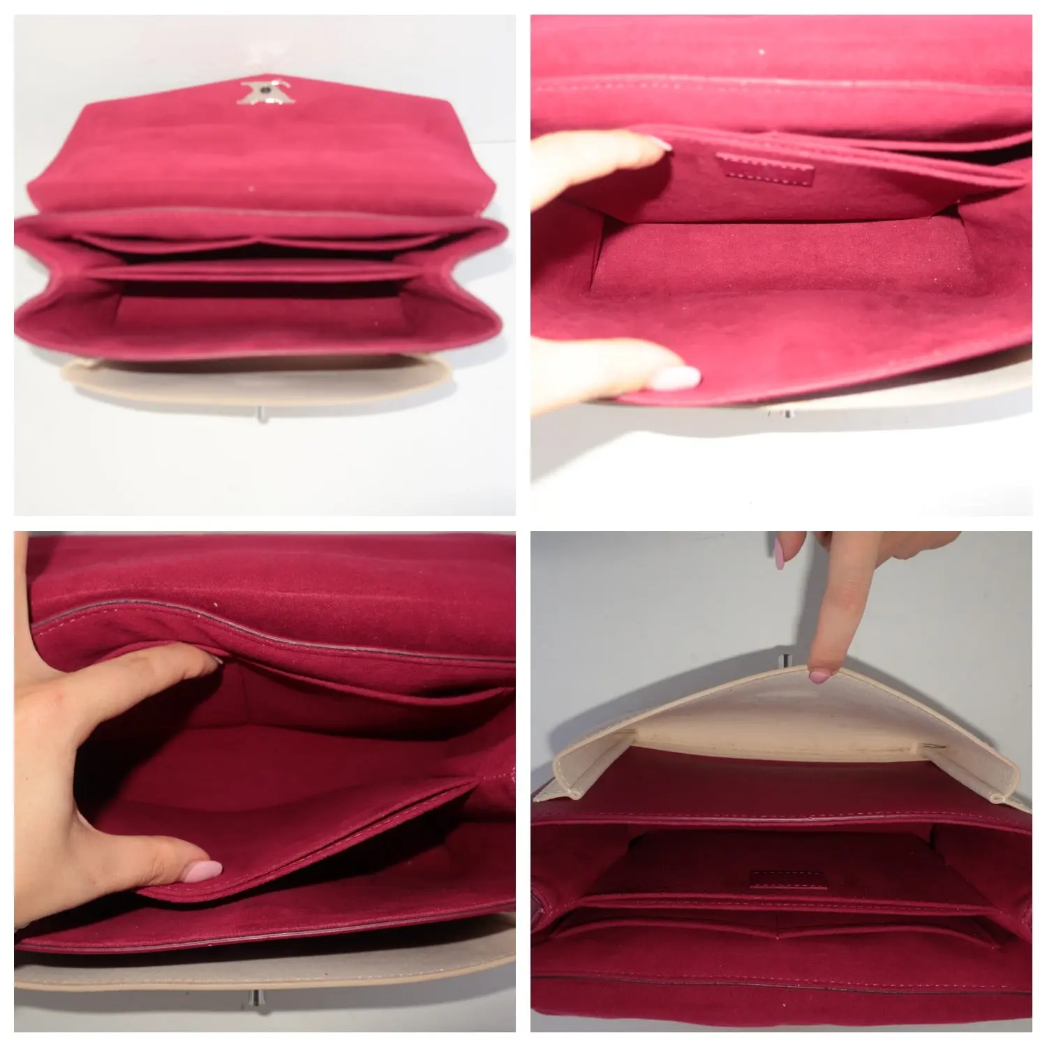 Louis Vuitton Fuchsia/Pink Pebbled Leather Mylockme Bag - Image 20