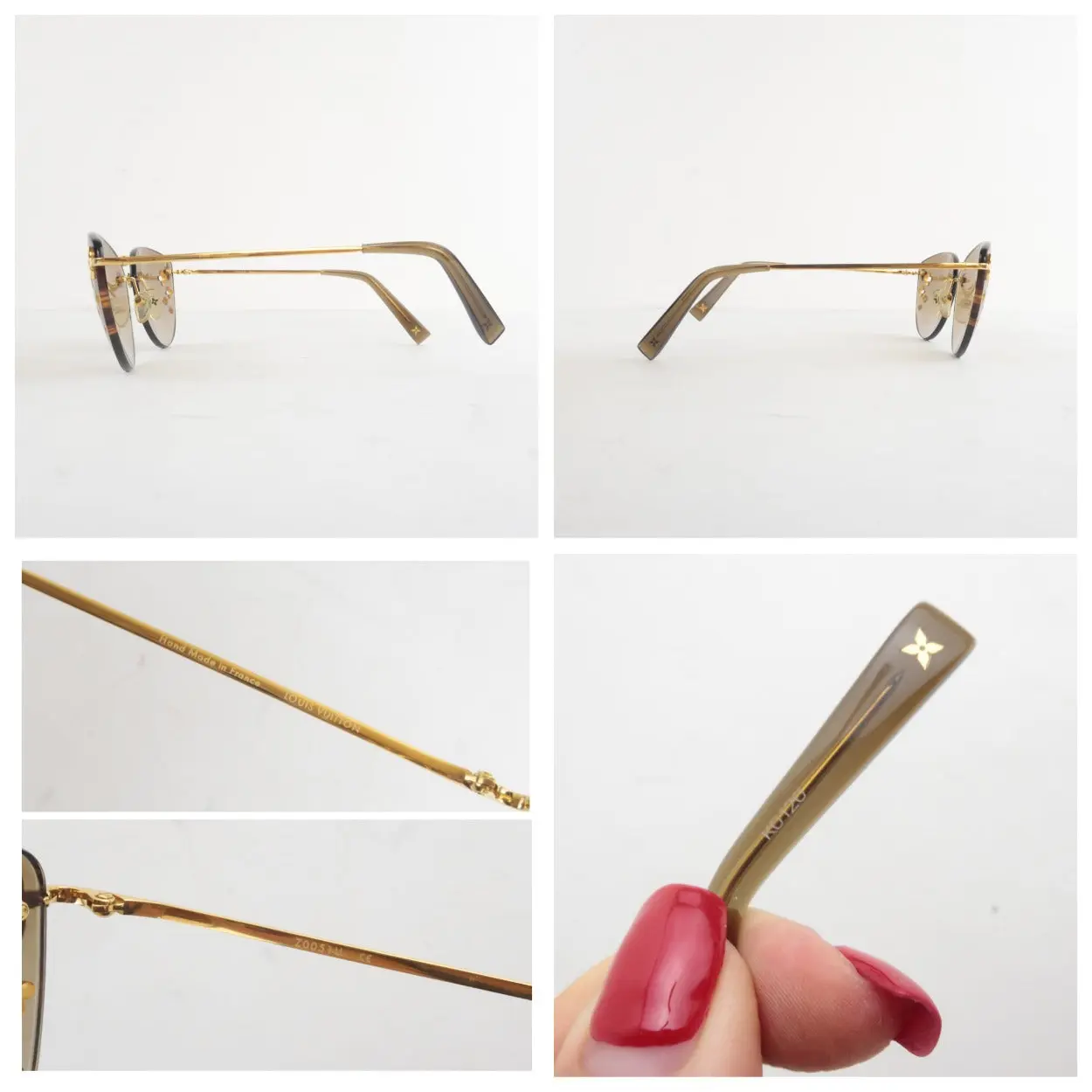 Louis Vuitton Goldtone Desmayo CatEye Sunglasses - Image 4
