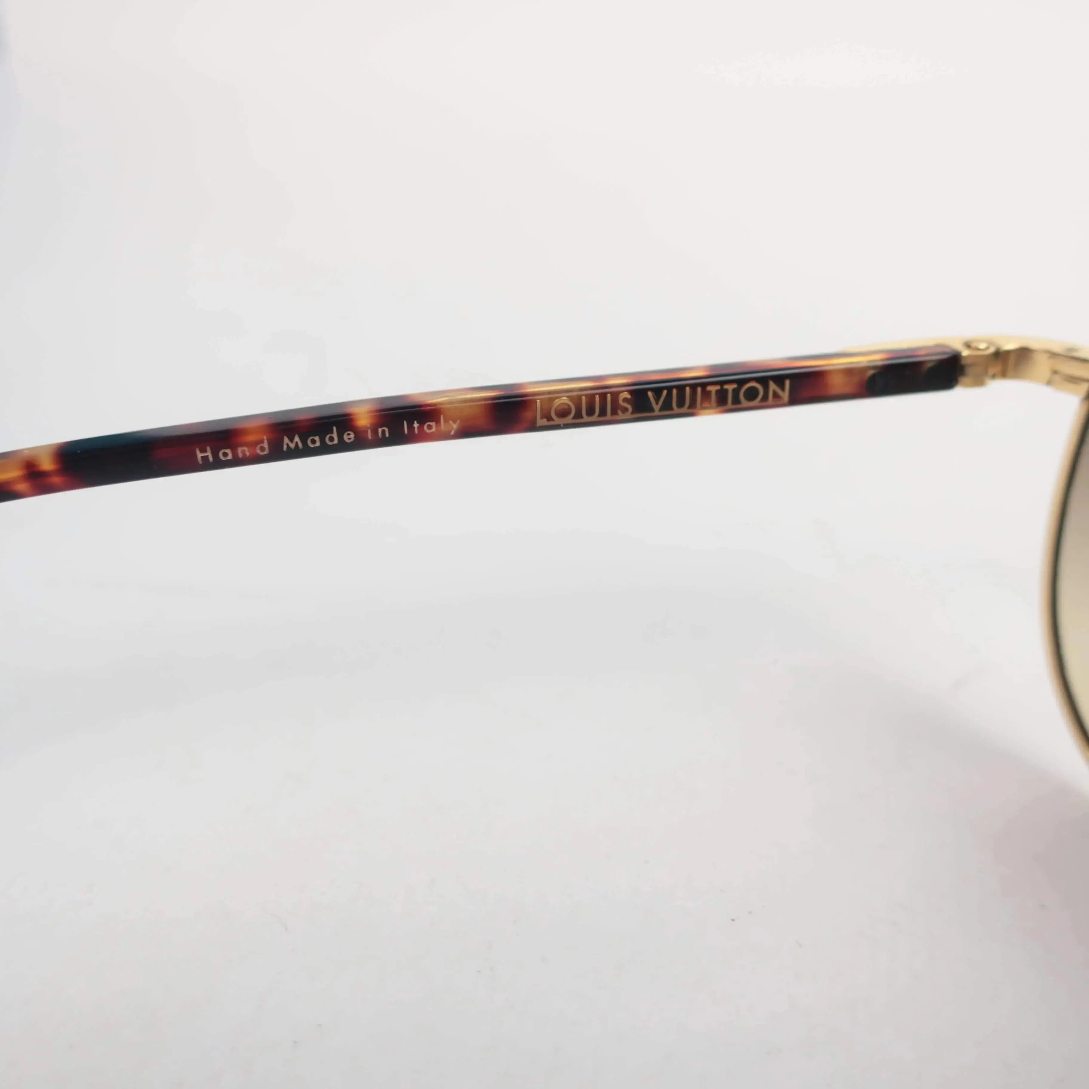Louis Vuitton Goldtone Metal Frame Monogram Conspiration Pilote Sunglasses-Z0164U - Image 16