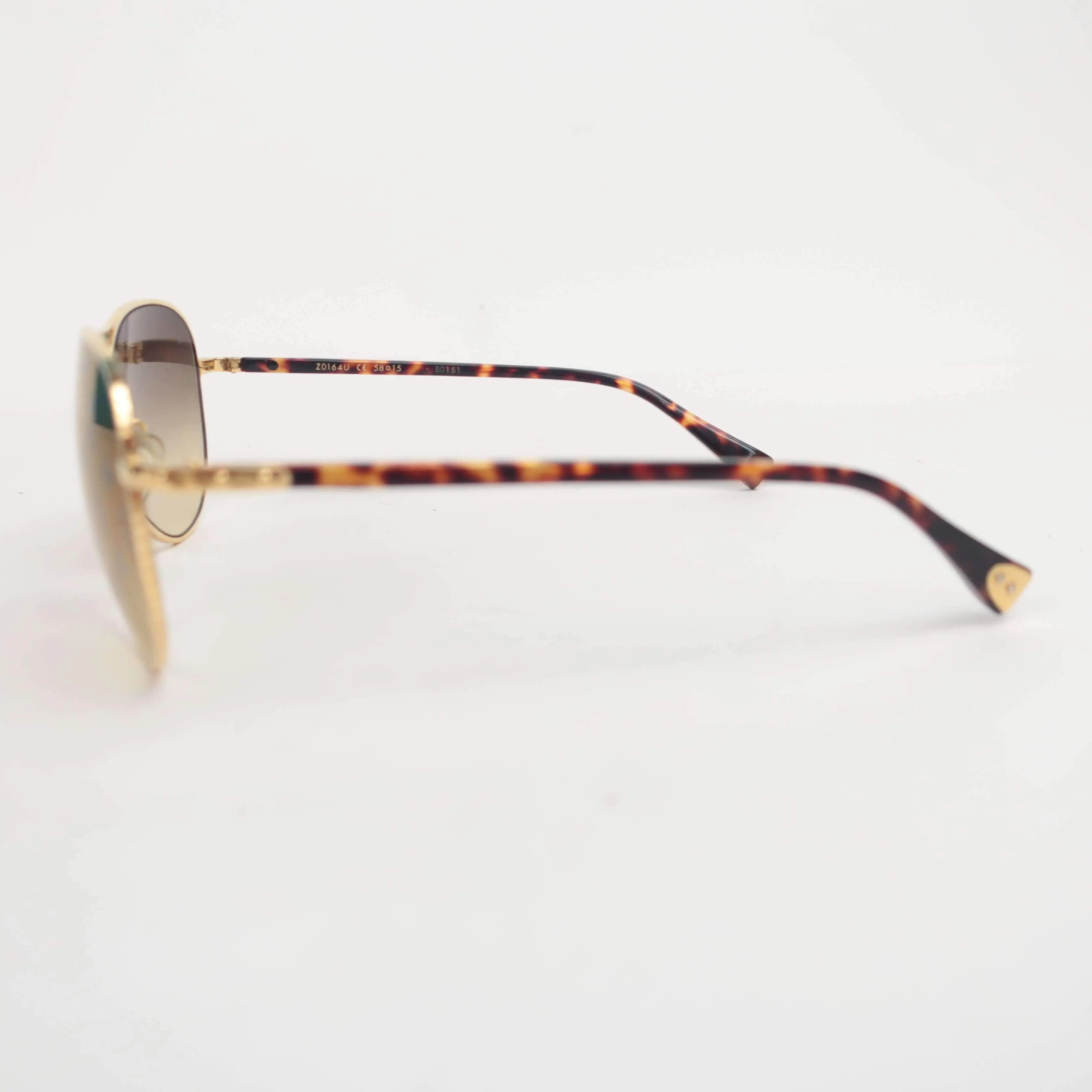 Louis Vuitton Goldtone Metal Frame Monogram Conspiration Pilote Sunglasses-Z0164U - Image 6