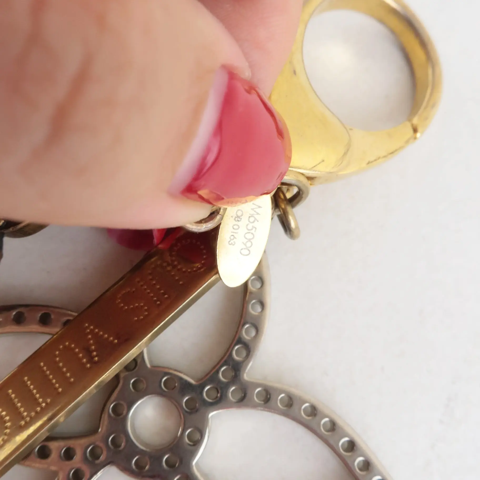 Louis Vuitton Metal Tapage Bag Charm/Key Holder - Image 3