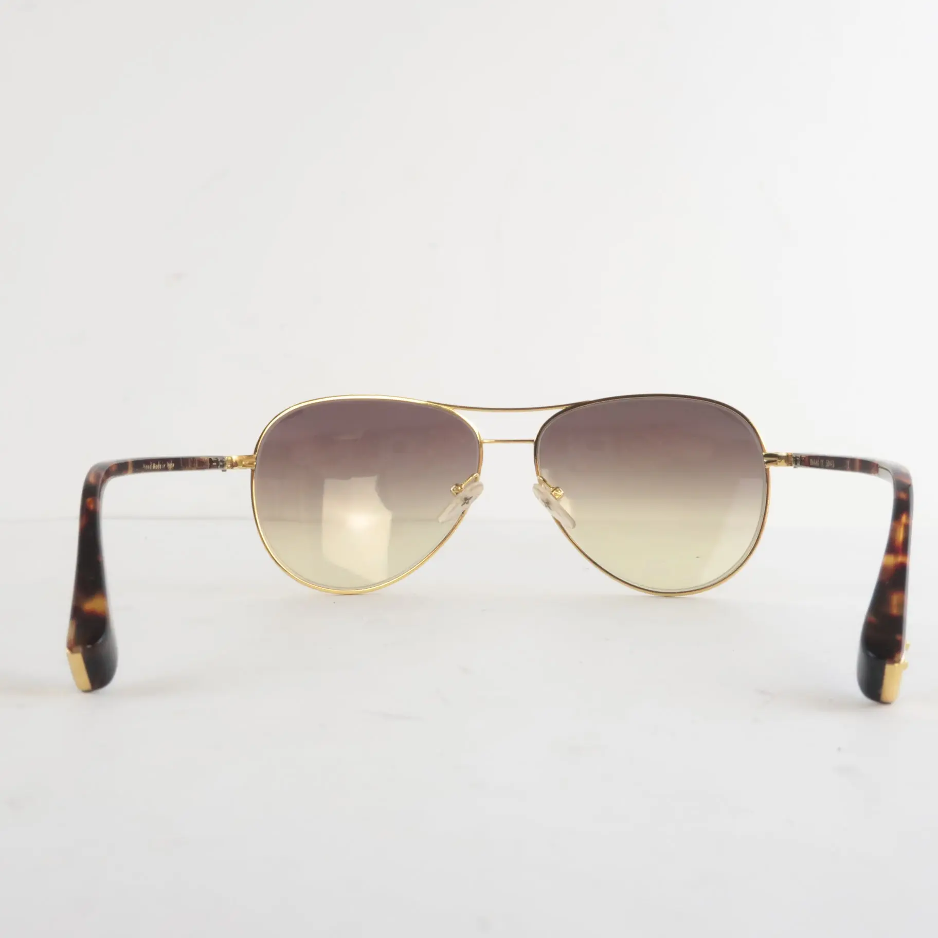 Louis Vuitton Goldtone Monogram Conspiration Pilote Sunglasses (682) - Image 6