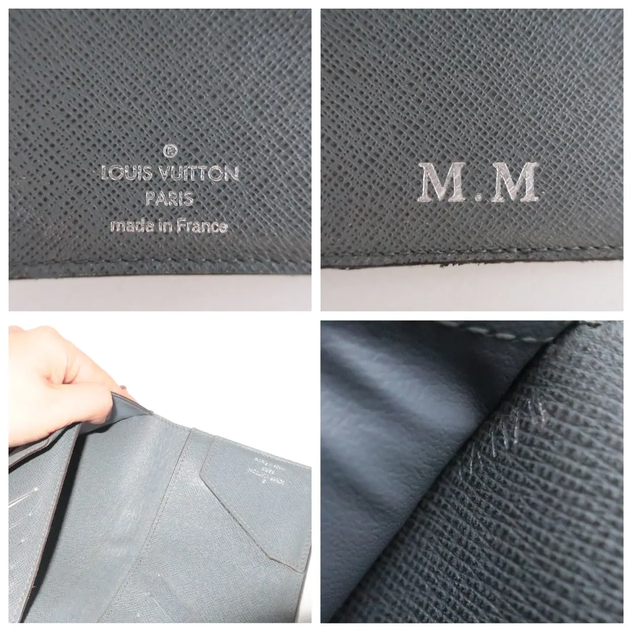 Louis Vuitton Grey Taiga Leather Bifold Long Wallet - Image 6