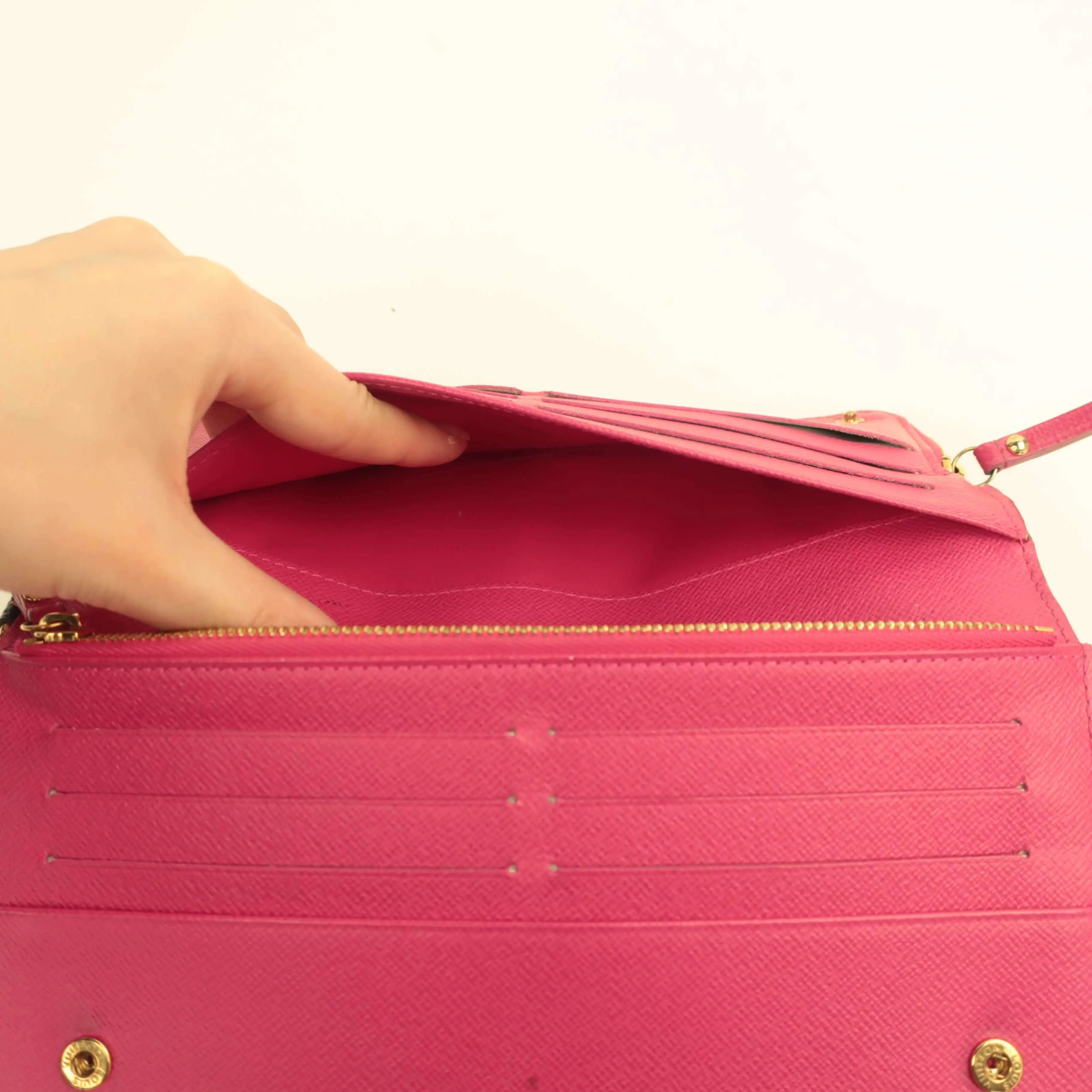 Louis Vuitton Multicolor Fuchsia Insolite Wallet - Image 17