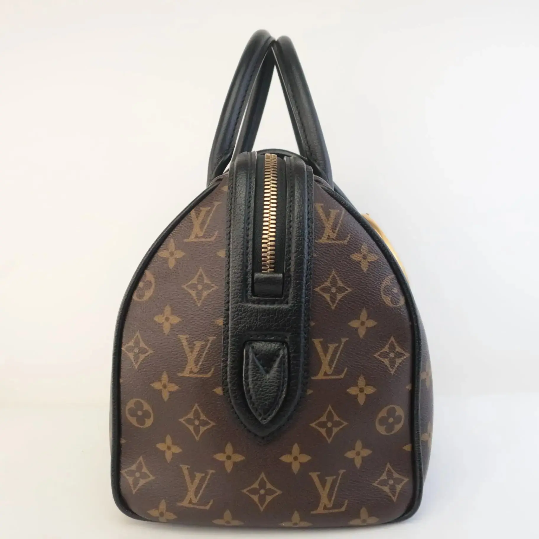 Louis Vuitton Black Monogram Golden Arrow Speedy Bag - Image 5