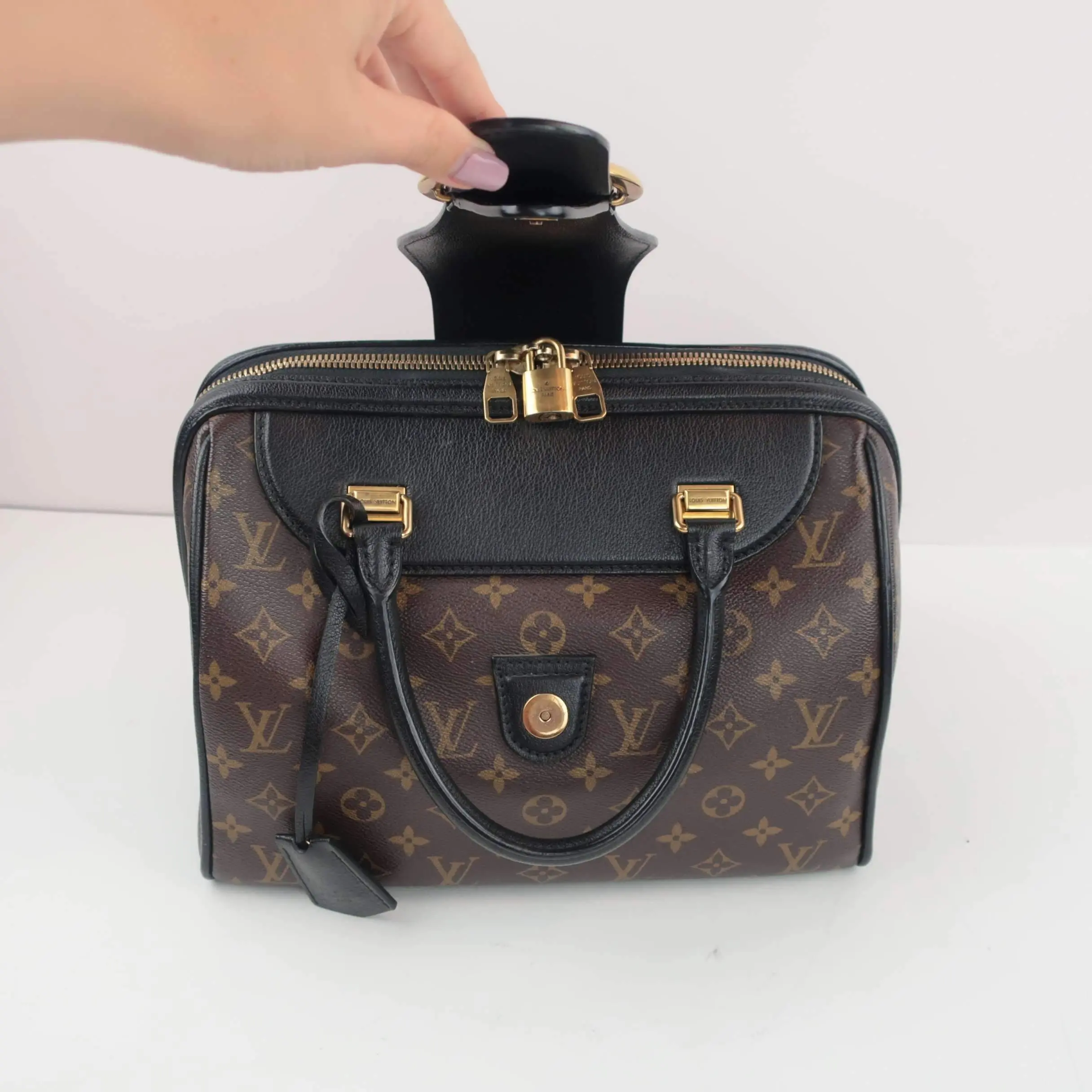 Louis Vuitton Noir Monogram Golden Arrow Speedy Bag - Image 21