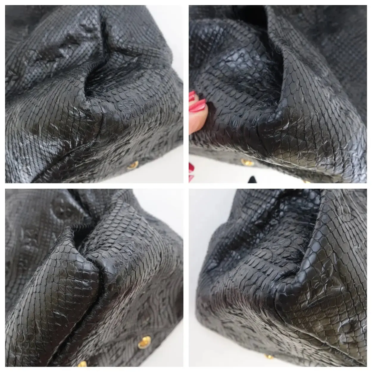 Louis Vuitton Noir Python Artsy MM Bag - Image 10