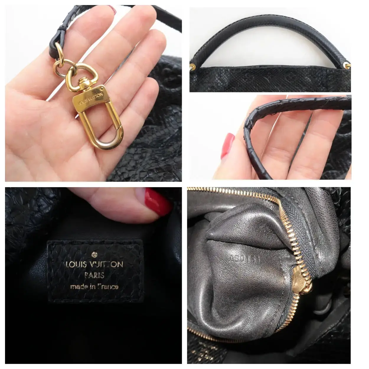 Louis Vuitton Noir Python Artsy MM Bag - Image 14
