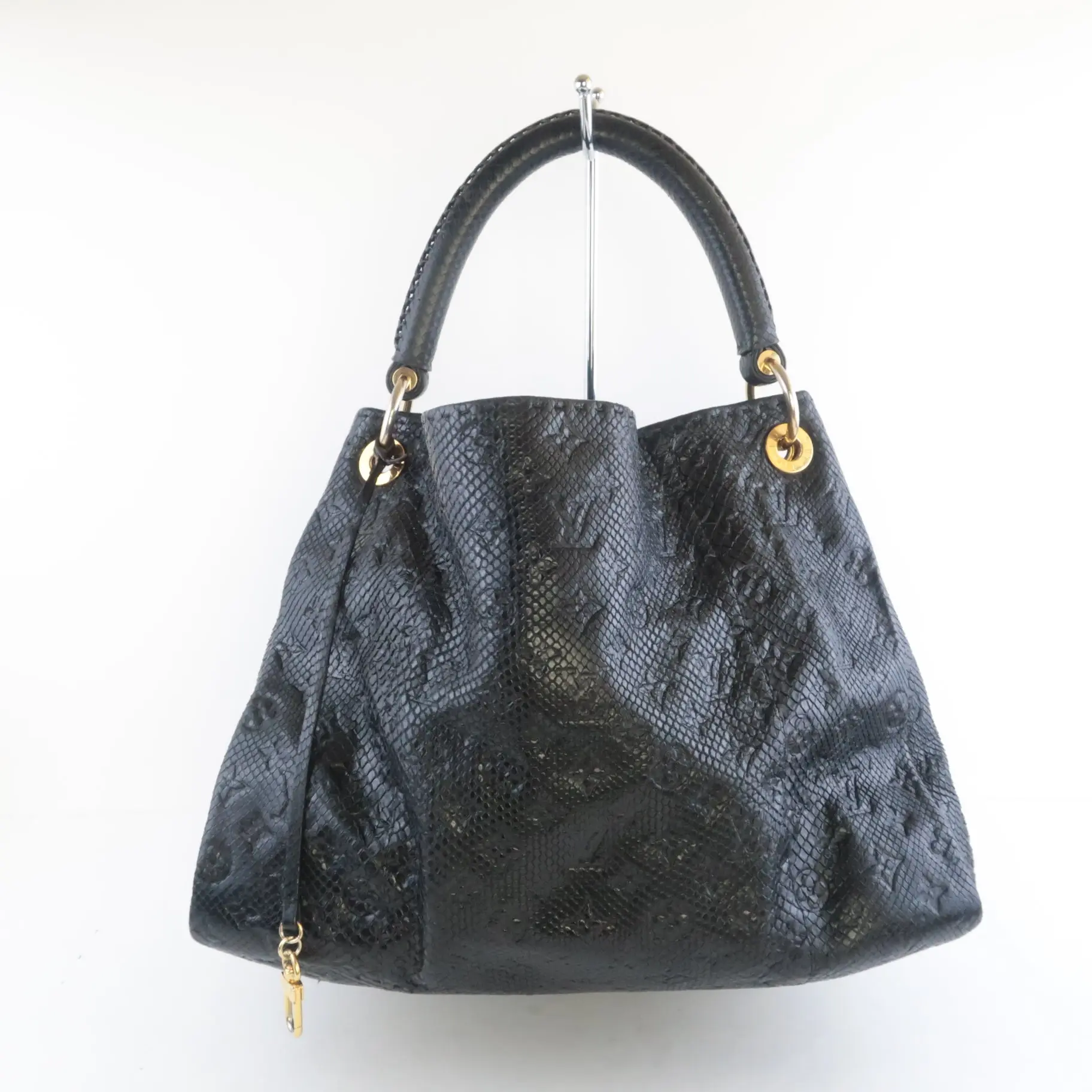 Louis Vuitton Noir Python Artsy MM Bag - Image 9