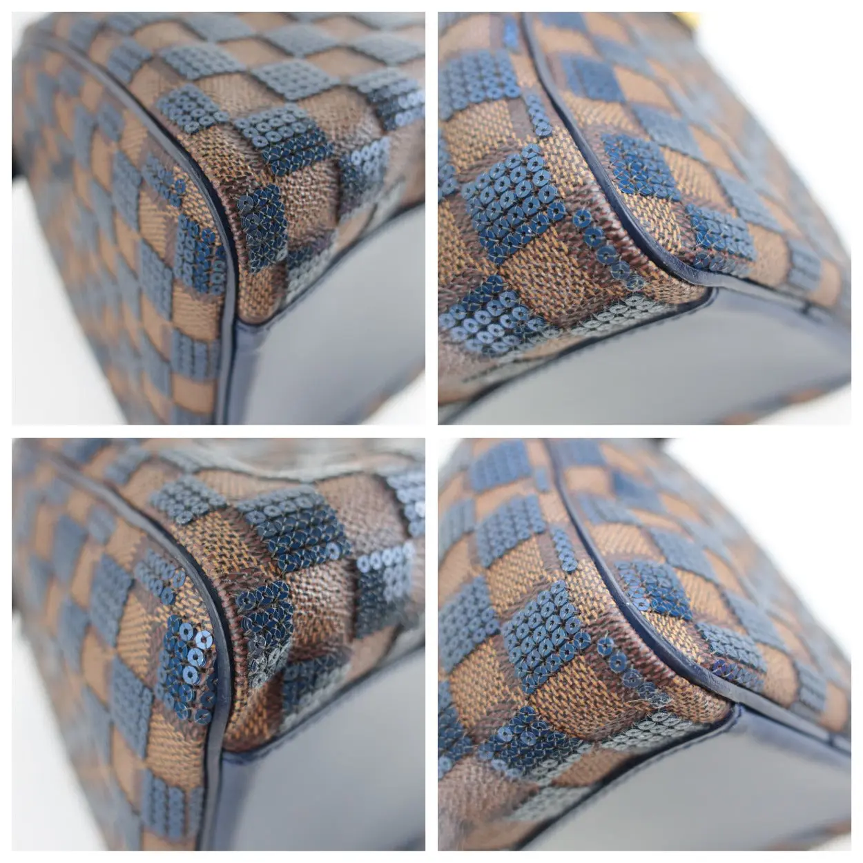 Louis Vuitton Limited Blue Paillettes Speedy 30 Bag - Image 9