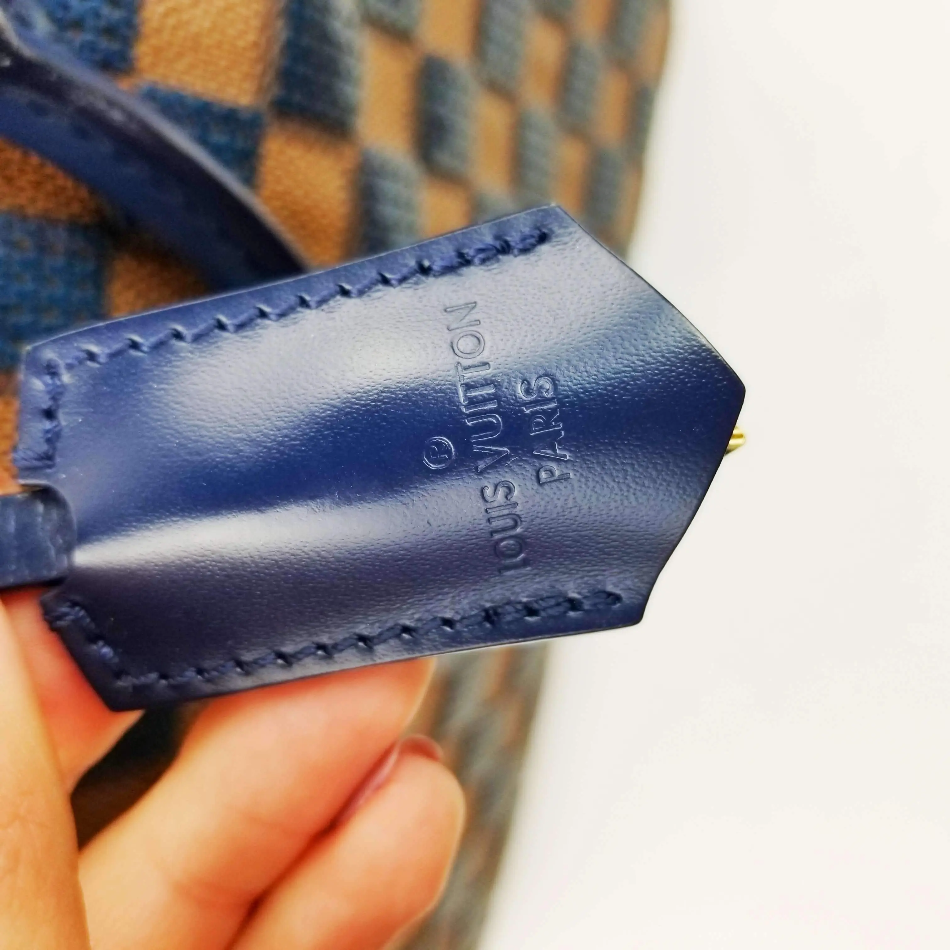 Louis Vuitton Limited Blue Damier Paillettes Speedy 30 - Image 13