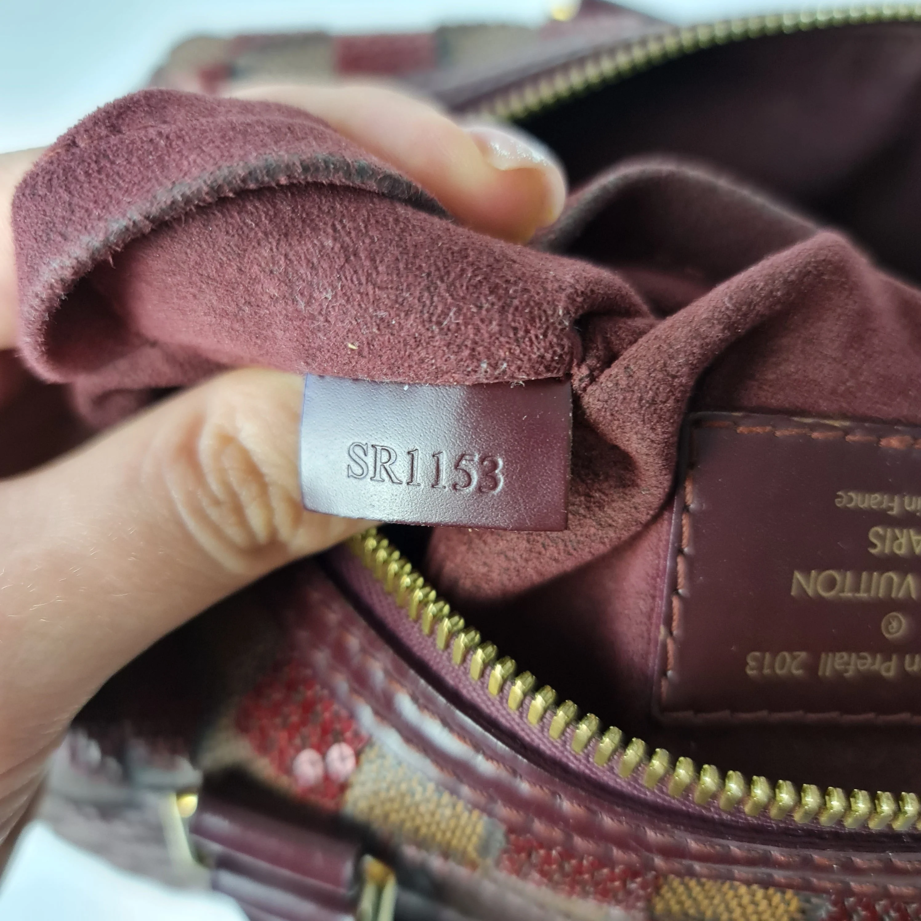 Louis Vuitton Damier Paillettes Speedy 30 Bag Bordeaux - Image 9
