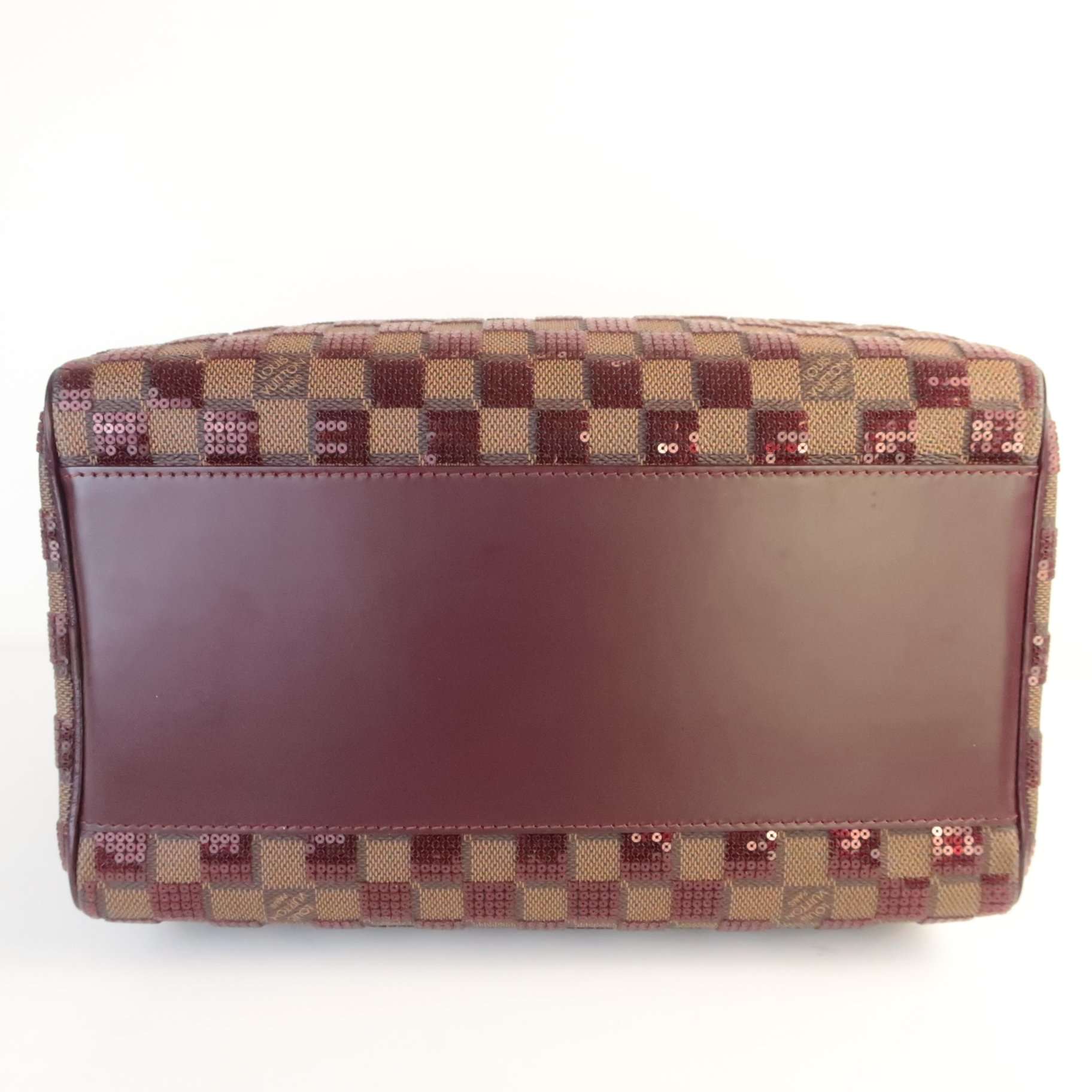 Louis Vuitton Bordeaux Damier Paillettes Speedy 30 Bag - Image 5