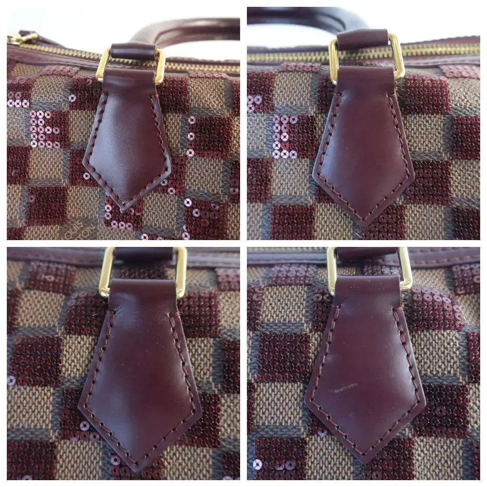 Louis Vuitton Bordeaux Damier Paillettes Speedy 30 Bag - Image 8