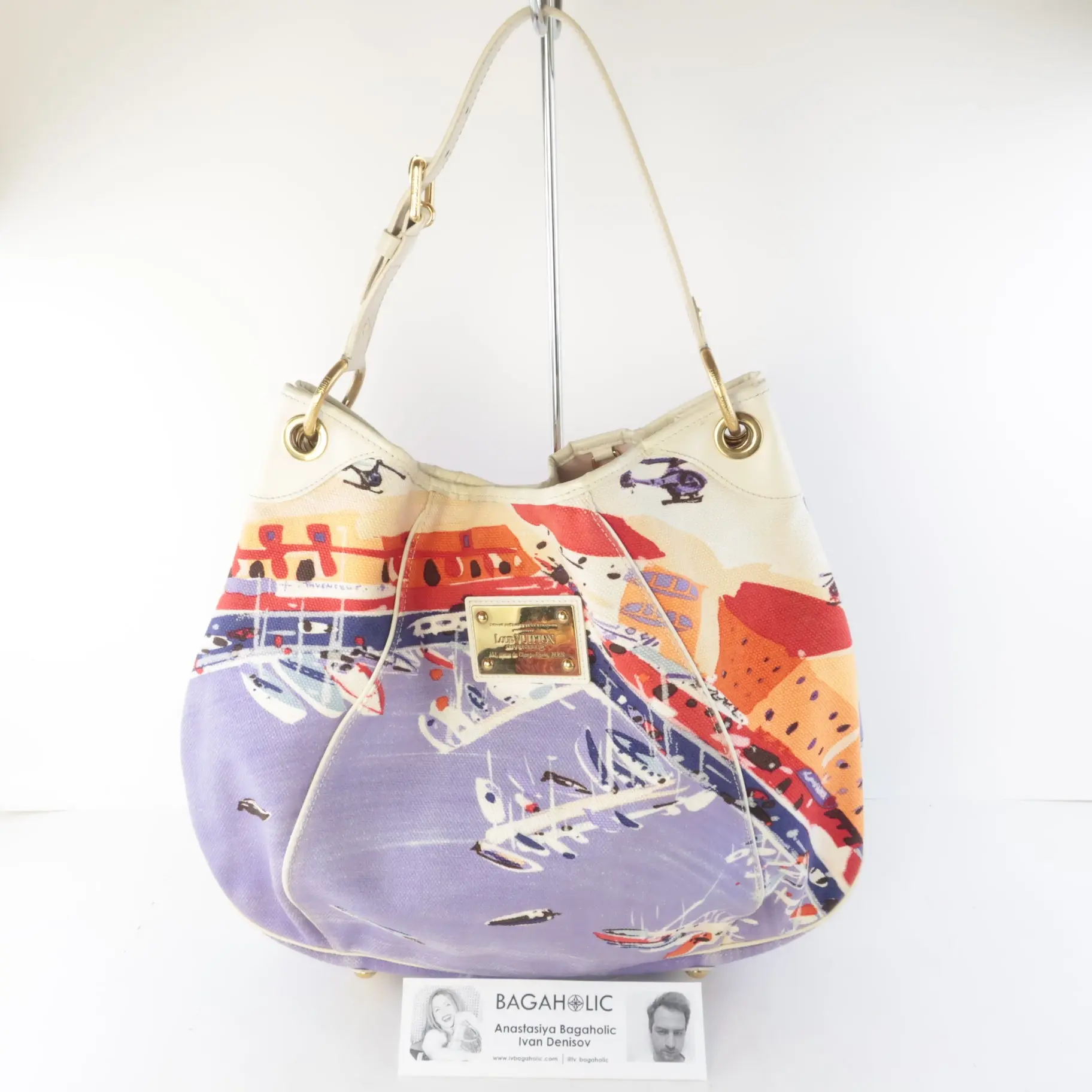 Louis Vuitton Limited Edition Canvas Riviera Galliera GM Bag - Image 3