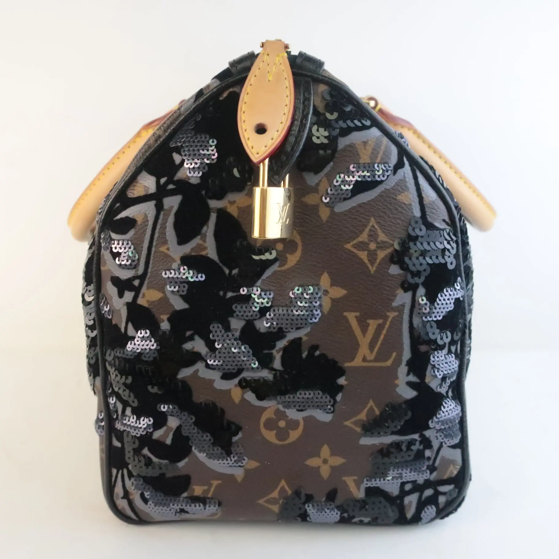 Louis Vuitton Limited Edition Monogram Fleur de Jais Speedy 30 Bag - Image 5