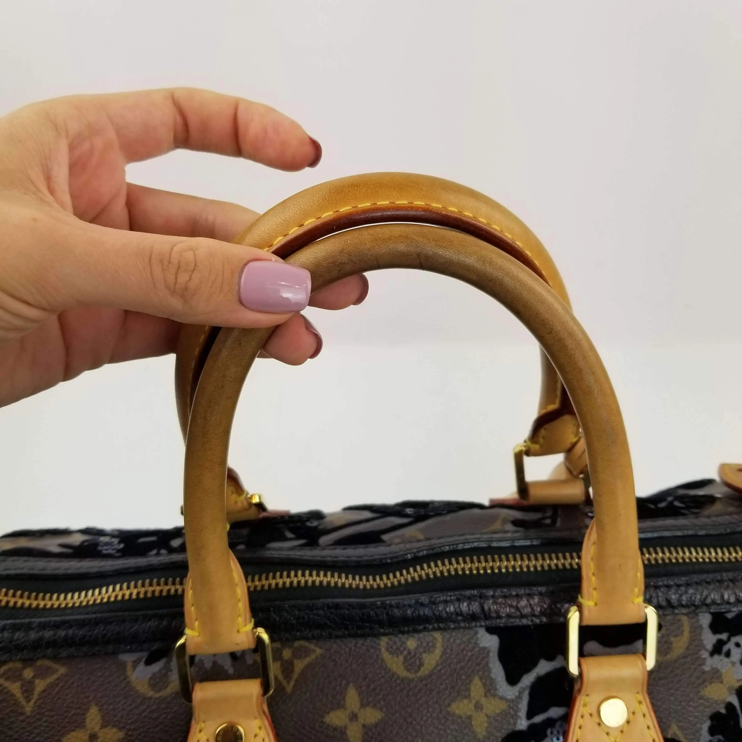 Louis Vuitton Limited Edition Monogram Fleur de Jais Speedy 30 Bag - Image 40