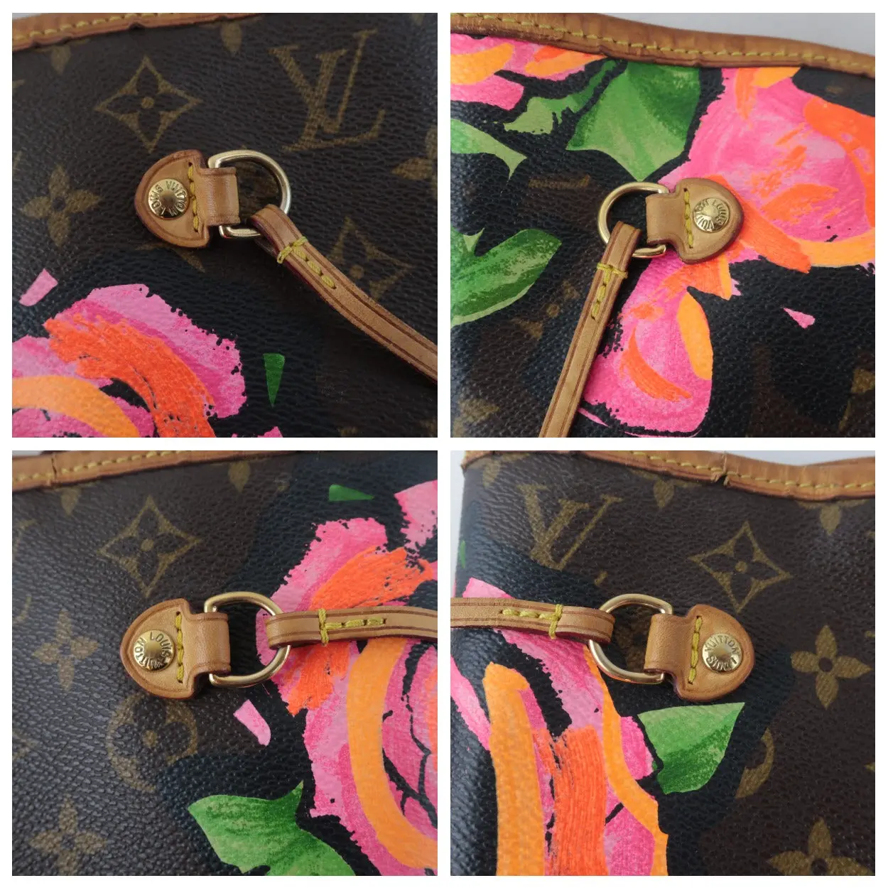 Louis Vuitton Stephen Sprouse Roses Neverfull MM Bag - Image 11