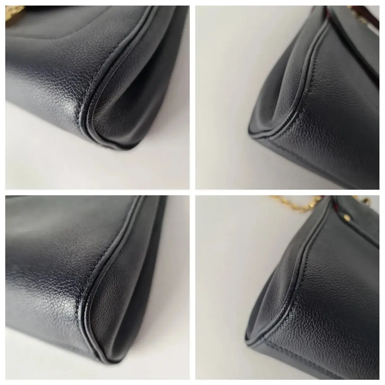 Louis Vuitton Marine Rouge Monogram Empreinte Leather Saint Germain MM Crossbody Bag (753) - Image 11