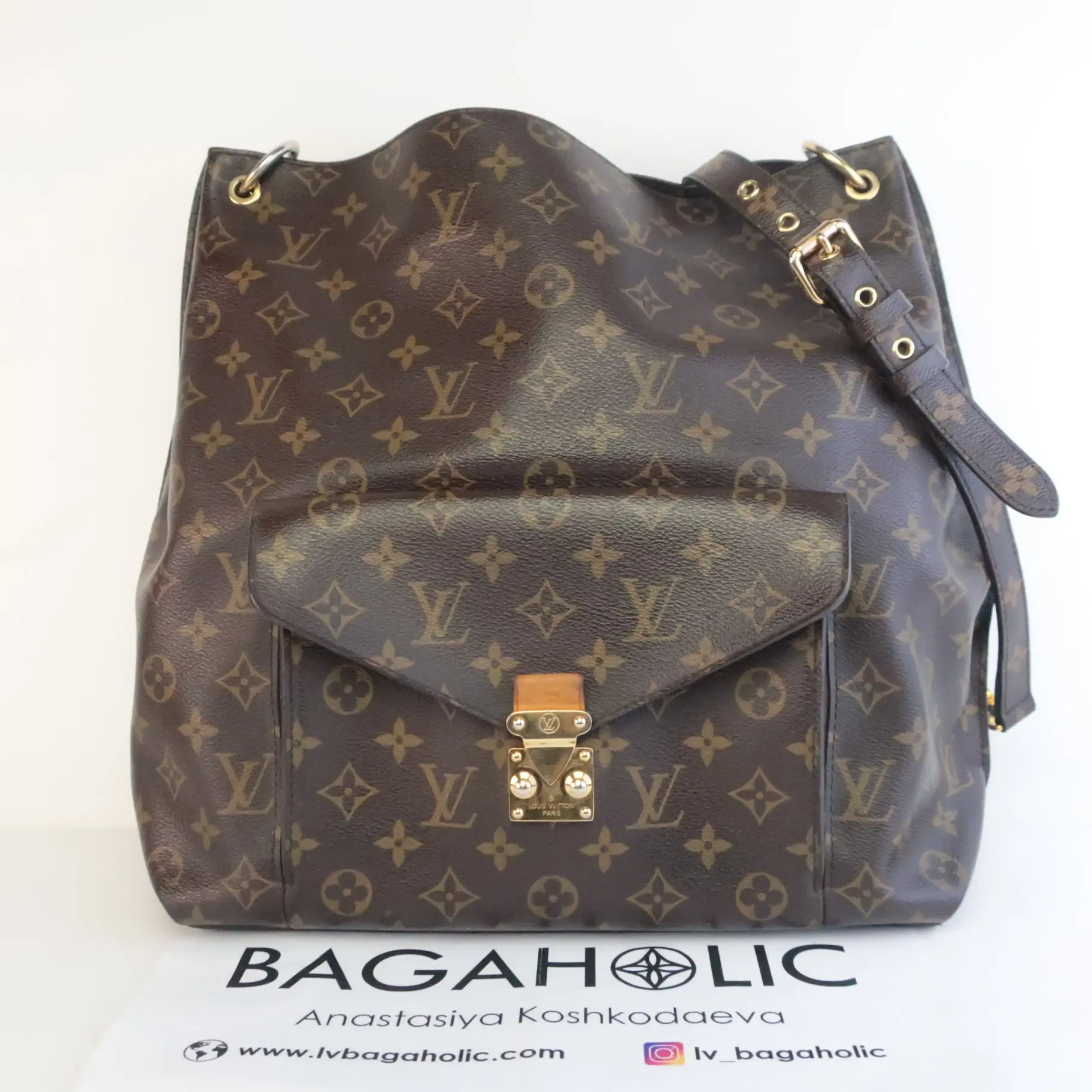 Louis Vuitton Monogram Canvas Metis Hobo Bag - Image 3