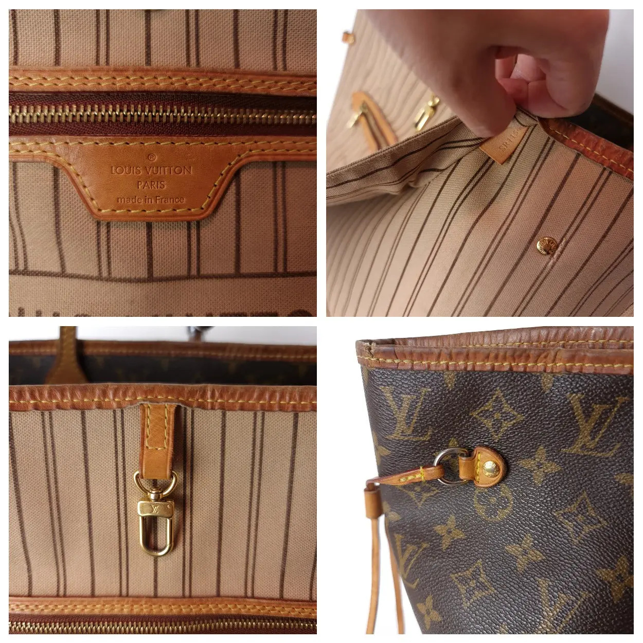 Louis Vuitton Monogram Canvas Neverfull MM Bag (760) - Image 8