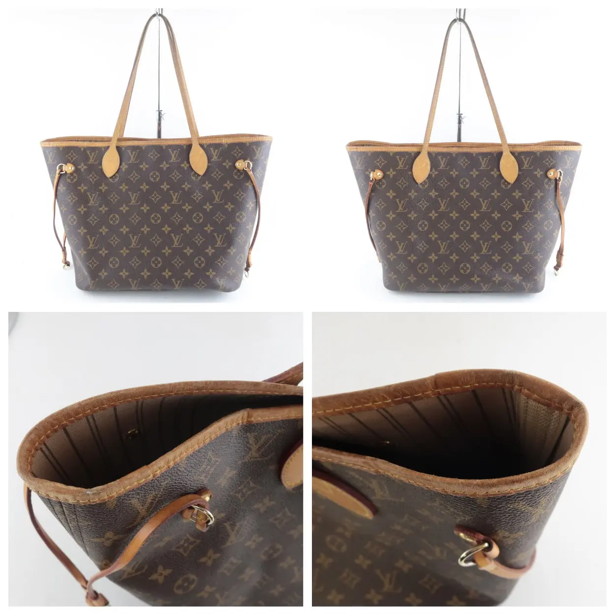 Louis Vuitton Monogram Canvas Neverfull MM Bag With Pouch - Image 12