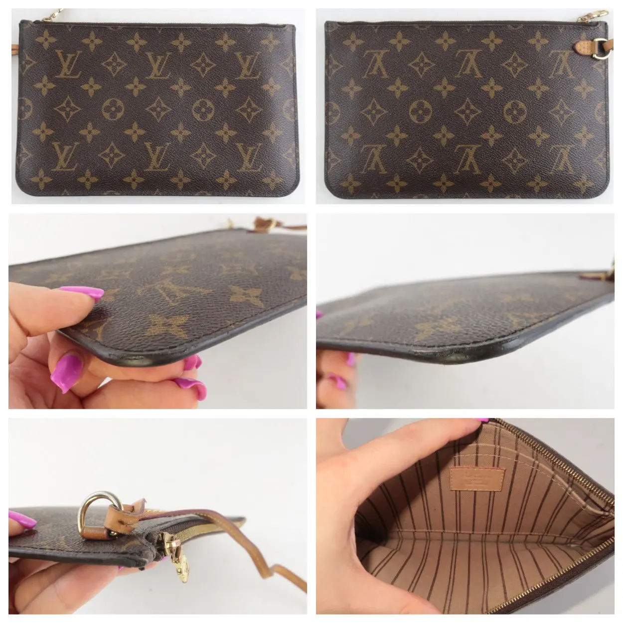 Louis Vuitton Monogram Canvas Neverfull MM Bag With Pouch - Image 18