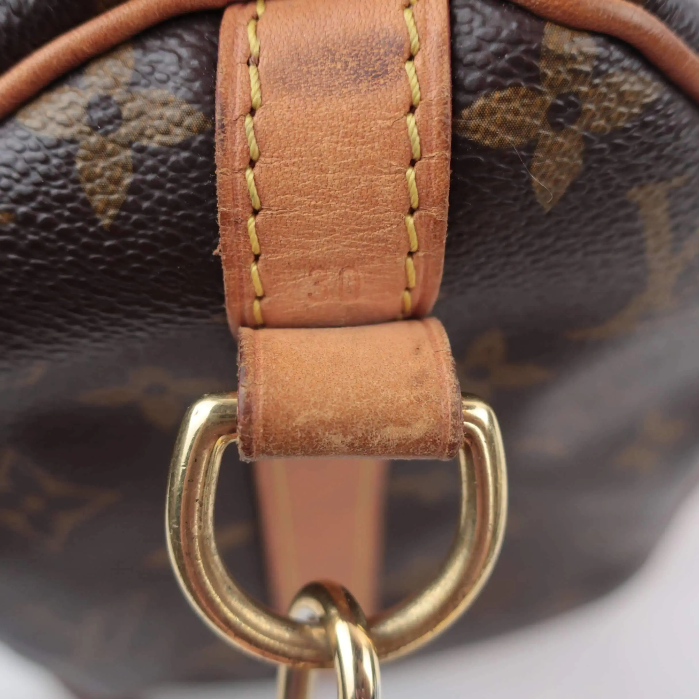 Louis Vuitton Monogram Canvas Speedy 30 Bandouliere Bag (with initials) - Image 16