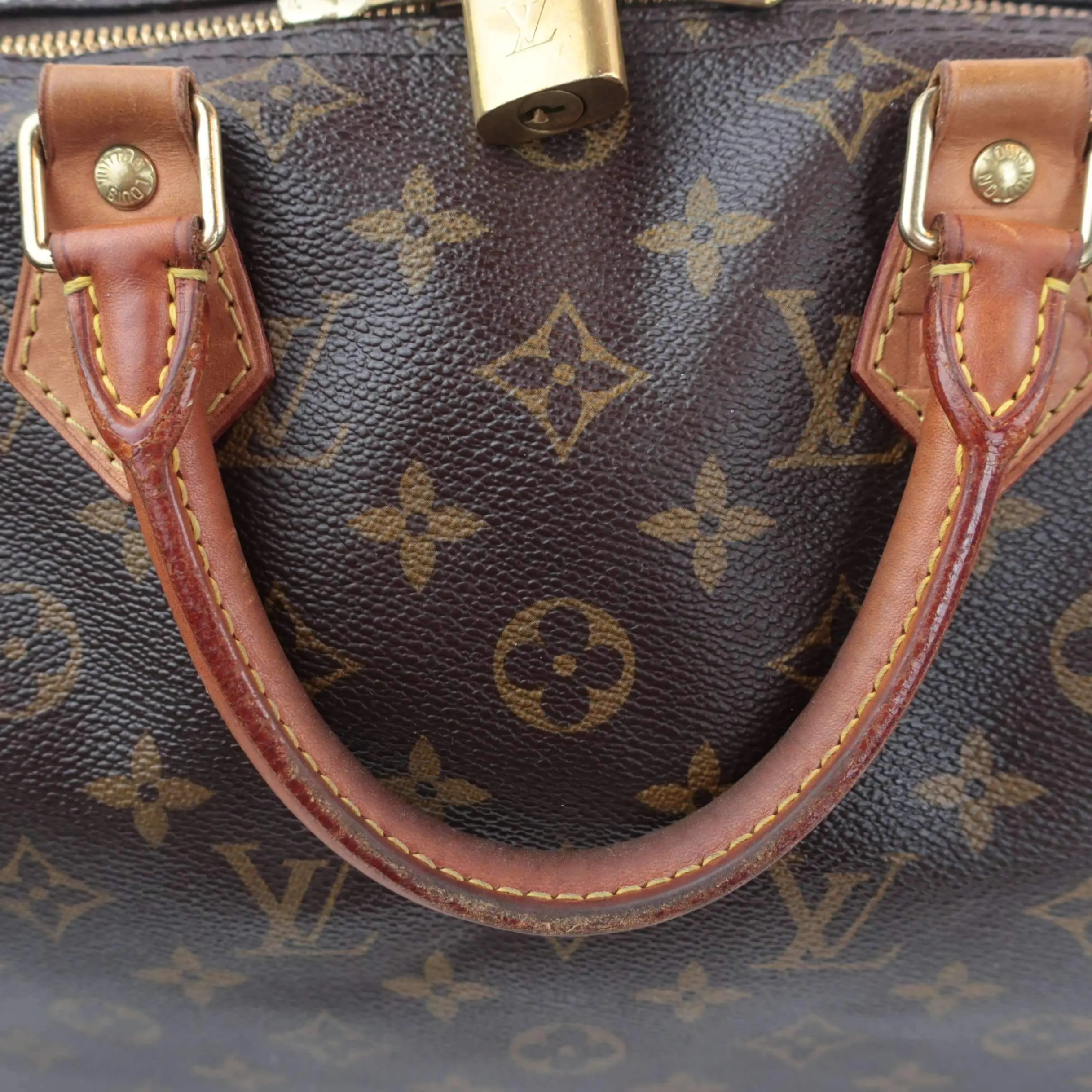 Louis Vuitton Monogram Canvas Speedy 30 Bandouliere Bag (with initials) - Image 28