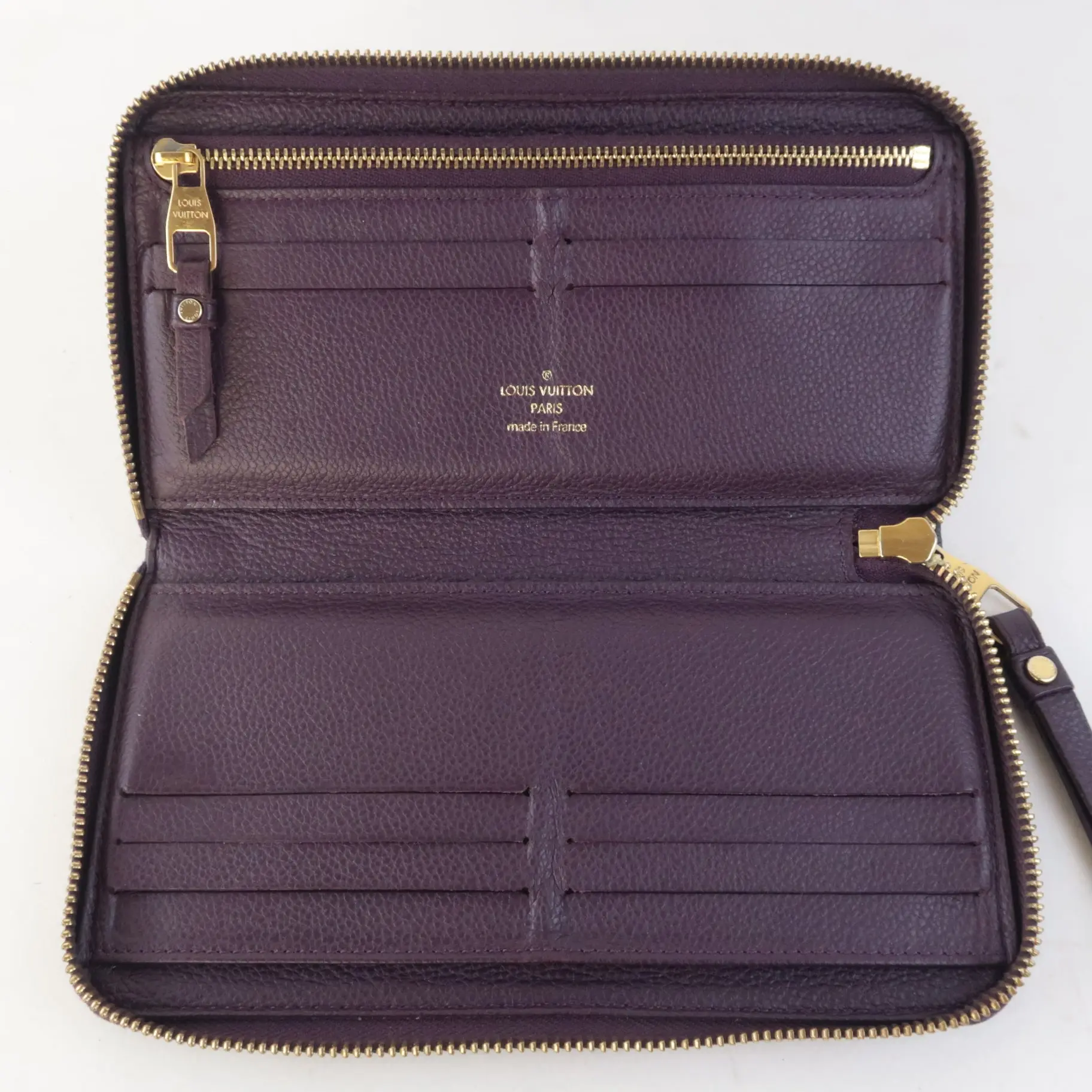 Louis Vuitton Monogram Empreinte Leather Aube/Violet Secret Wallet (727) - Image 4
