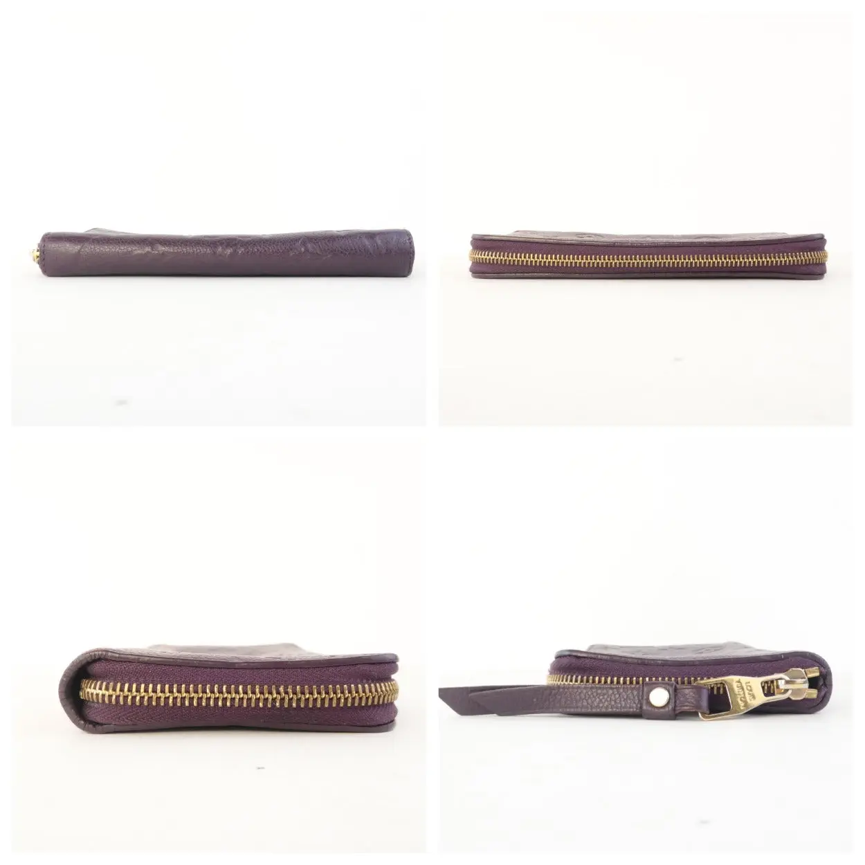 Louis Vuitton Monogram Empreinte Leather Aube/Violet Secret Wallet (727) - Image 6