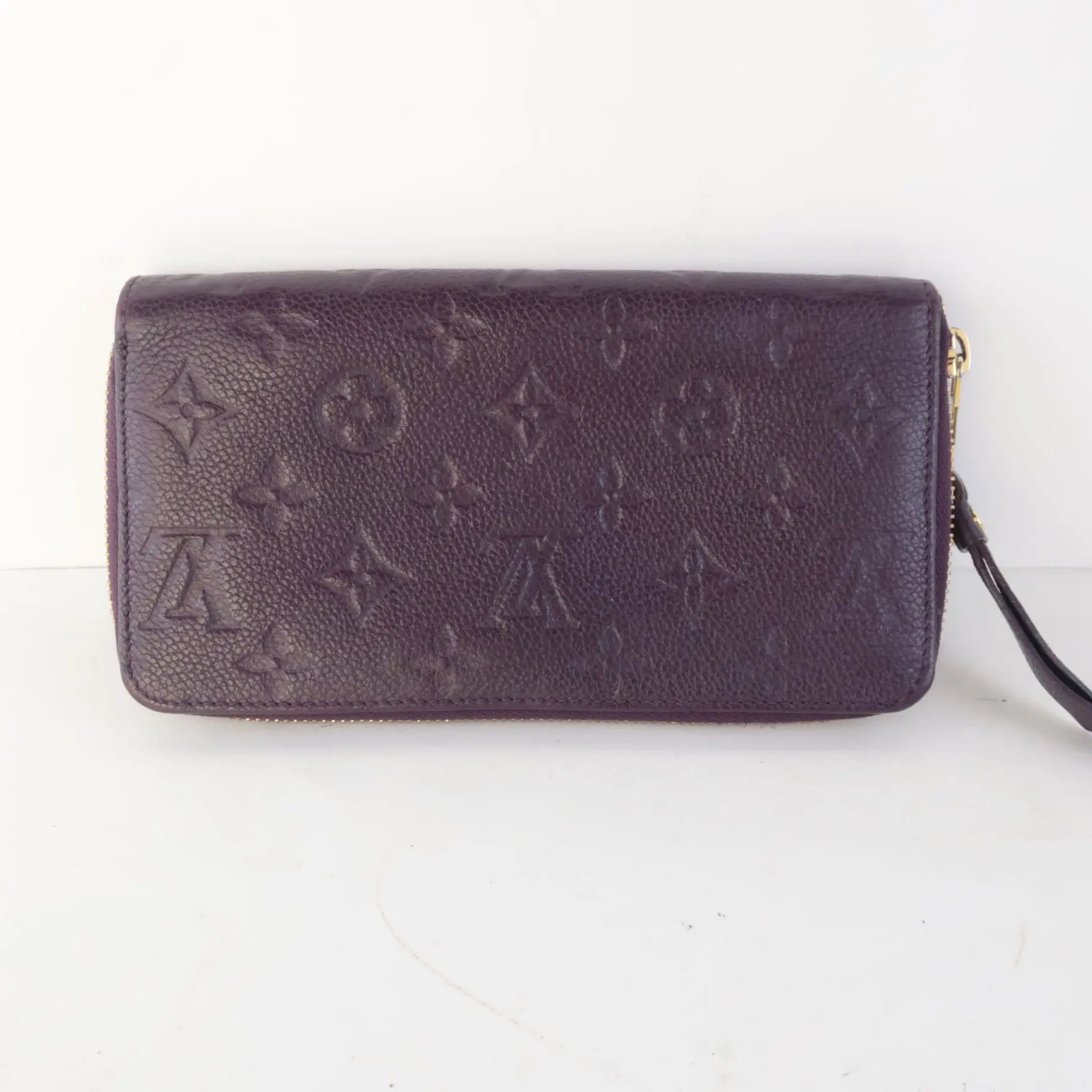Louis Vuitton Monogram Empreinte Leather Aube/Violet Secret Wallet (727) - Image 8
