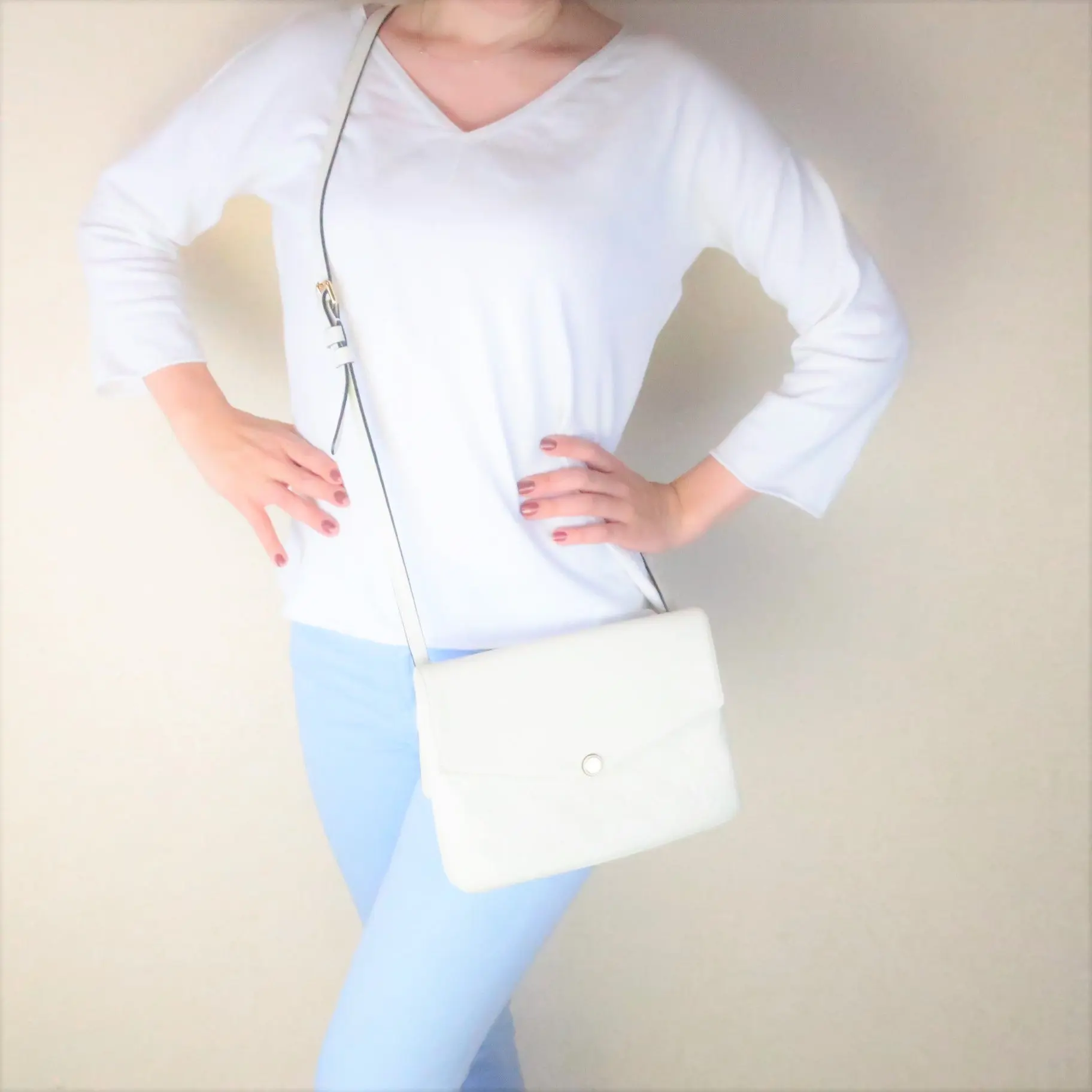 Louis Vuitton Monogram Empreinte Leather Neige Twice/Twinset Crossbody Bag