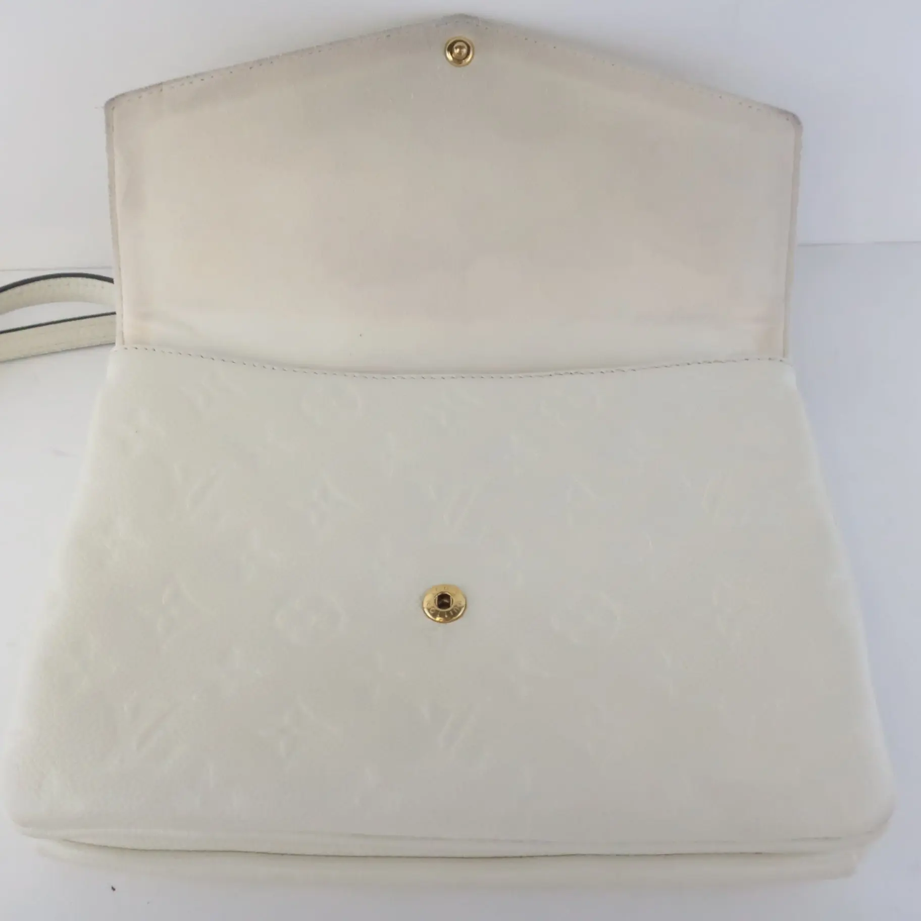 Louis Vuitton Monogram Empreinte Leather Neige Twice/Twinset Crossbody Bag - Image 17