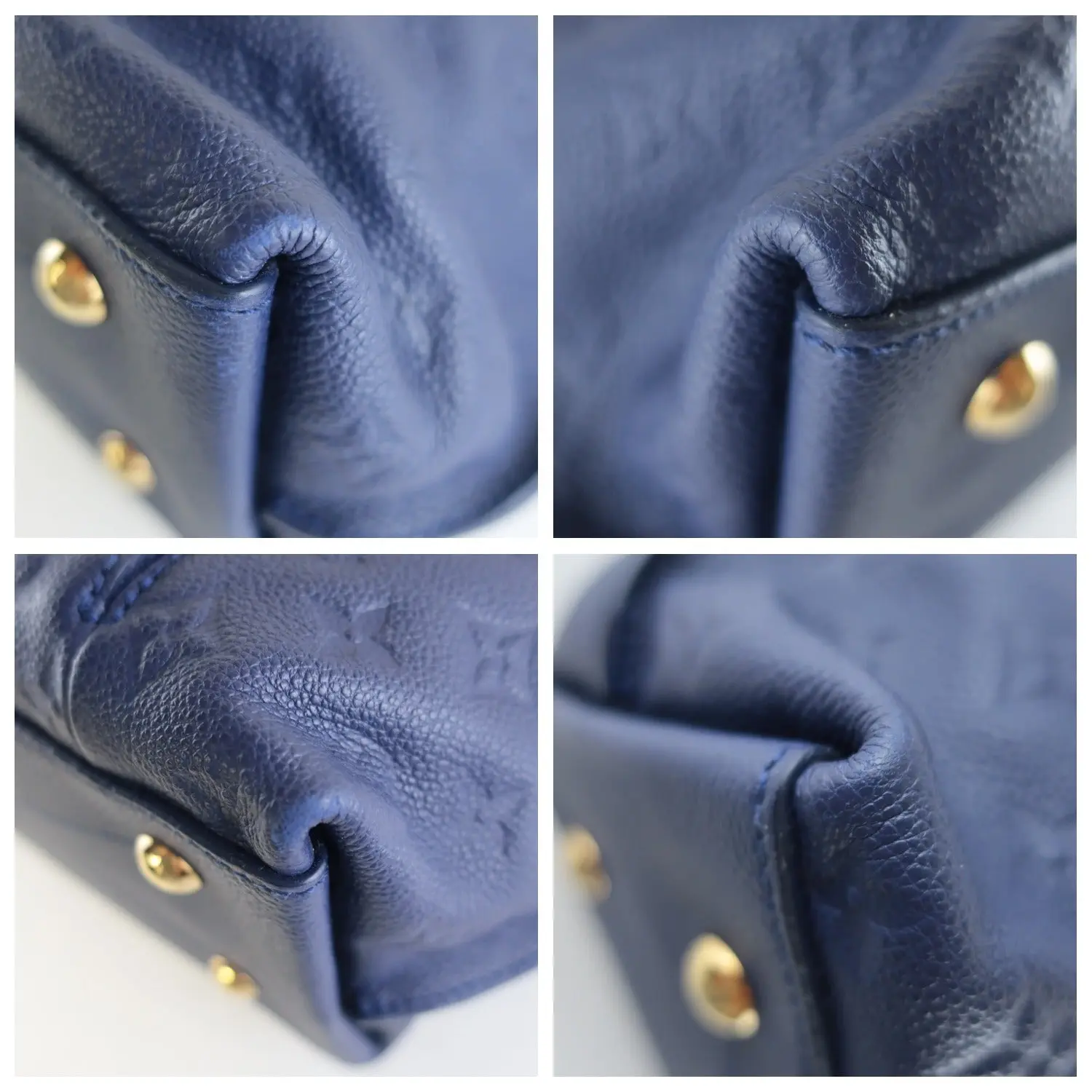 Louis Vuitton Blue Monogram Empreinte Metis Hobo Bag - Image 15