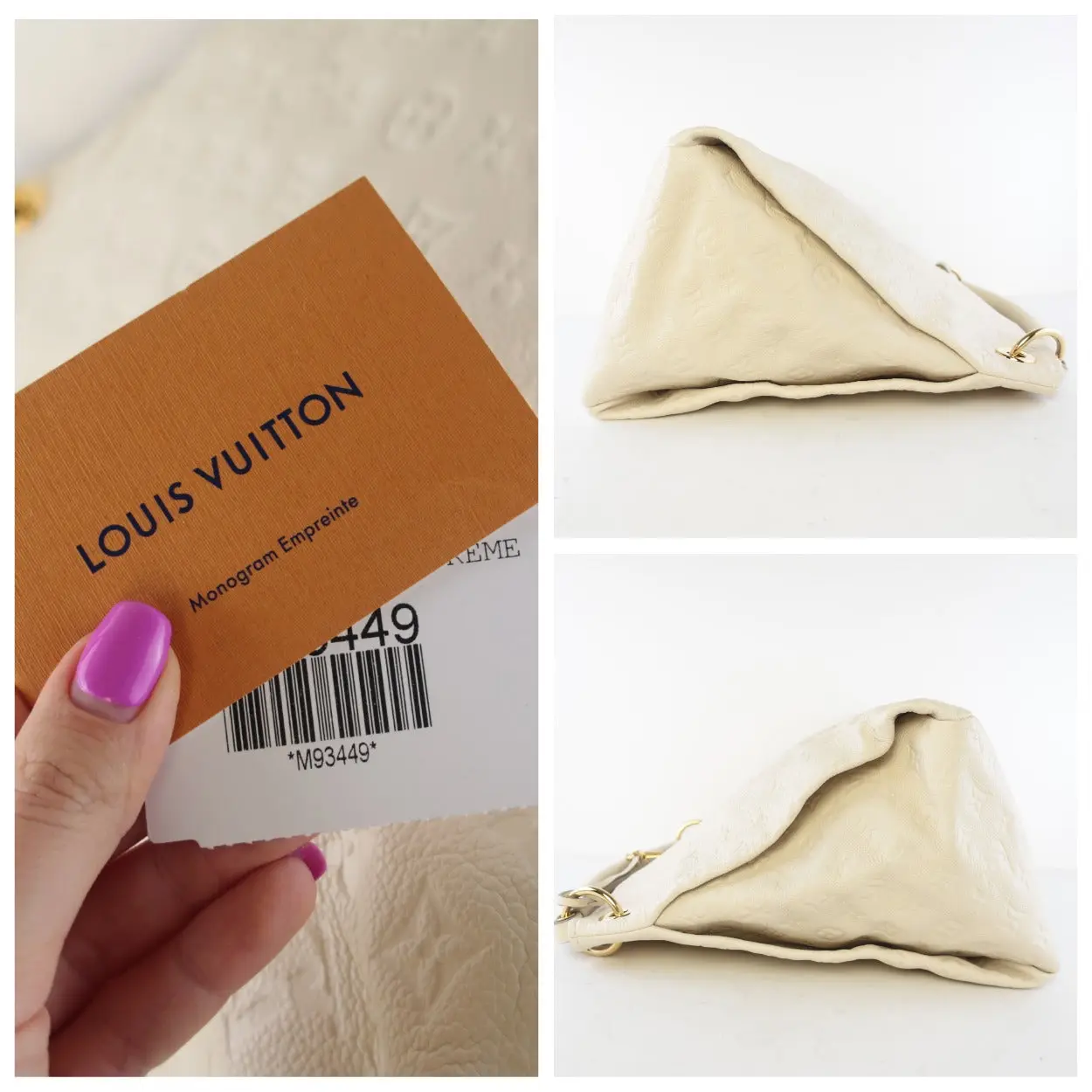 Louis Vuitton Monogram Empreinte Neige Artsy MM Bag - Image 17