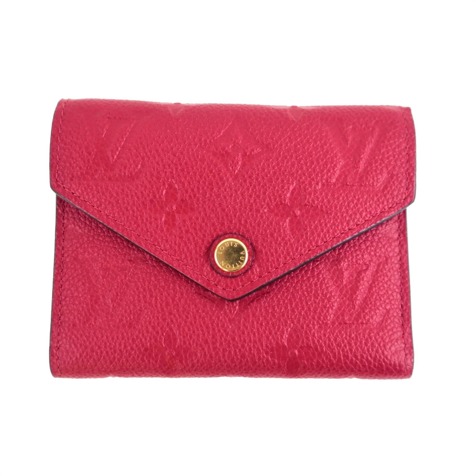 Louis Vuitton Monogram Empreinte Scarlet Victorine Wallet