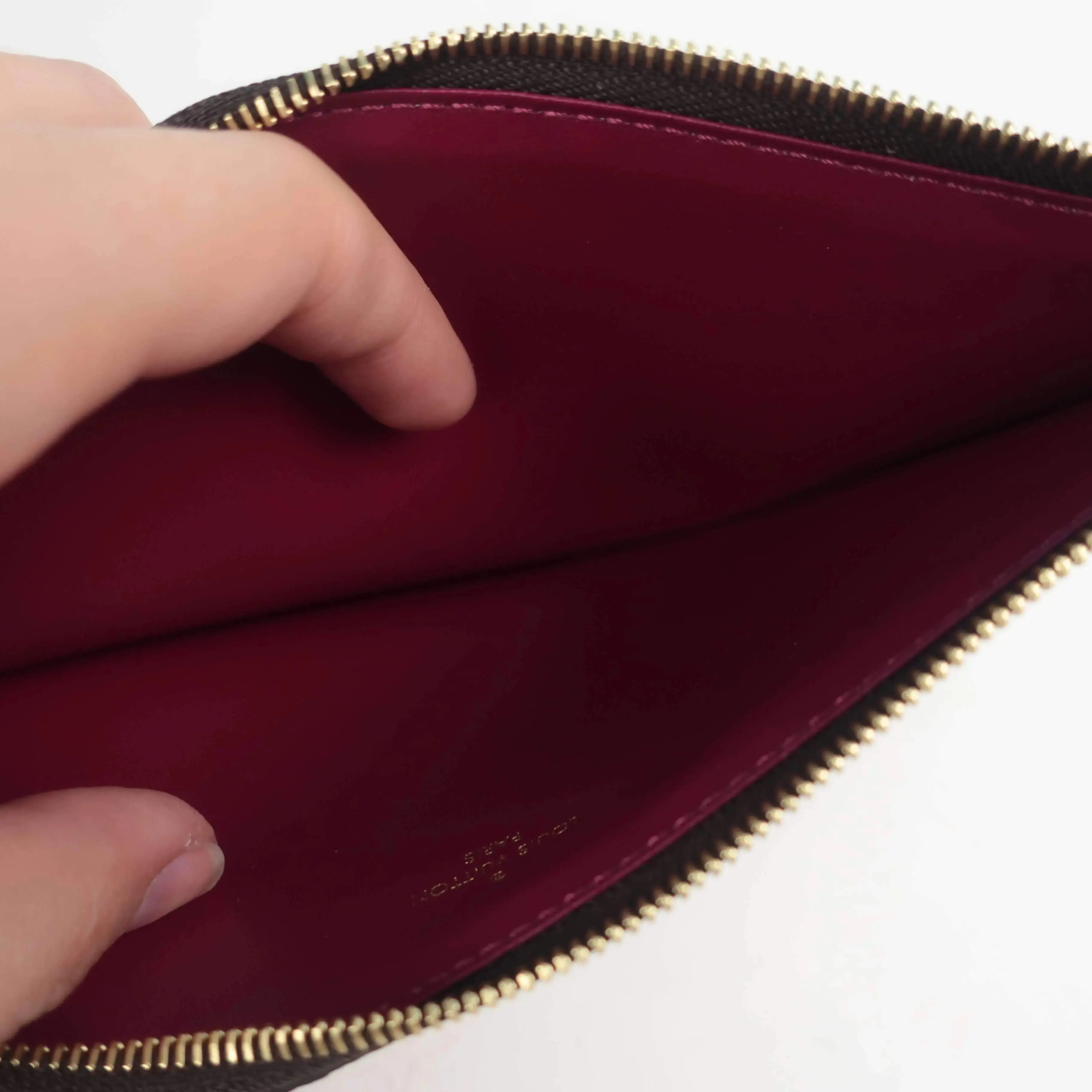 Louis Vuitton Monogram Felicie bag with Fuchsia Inserts - Image 149