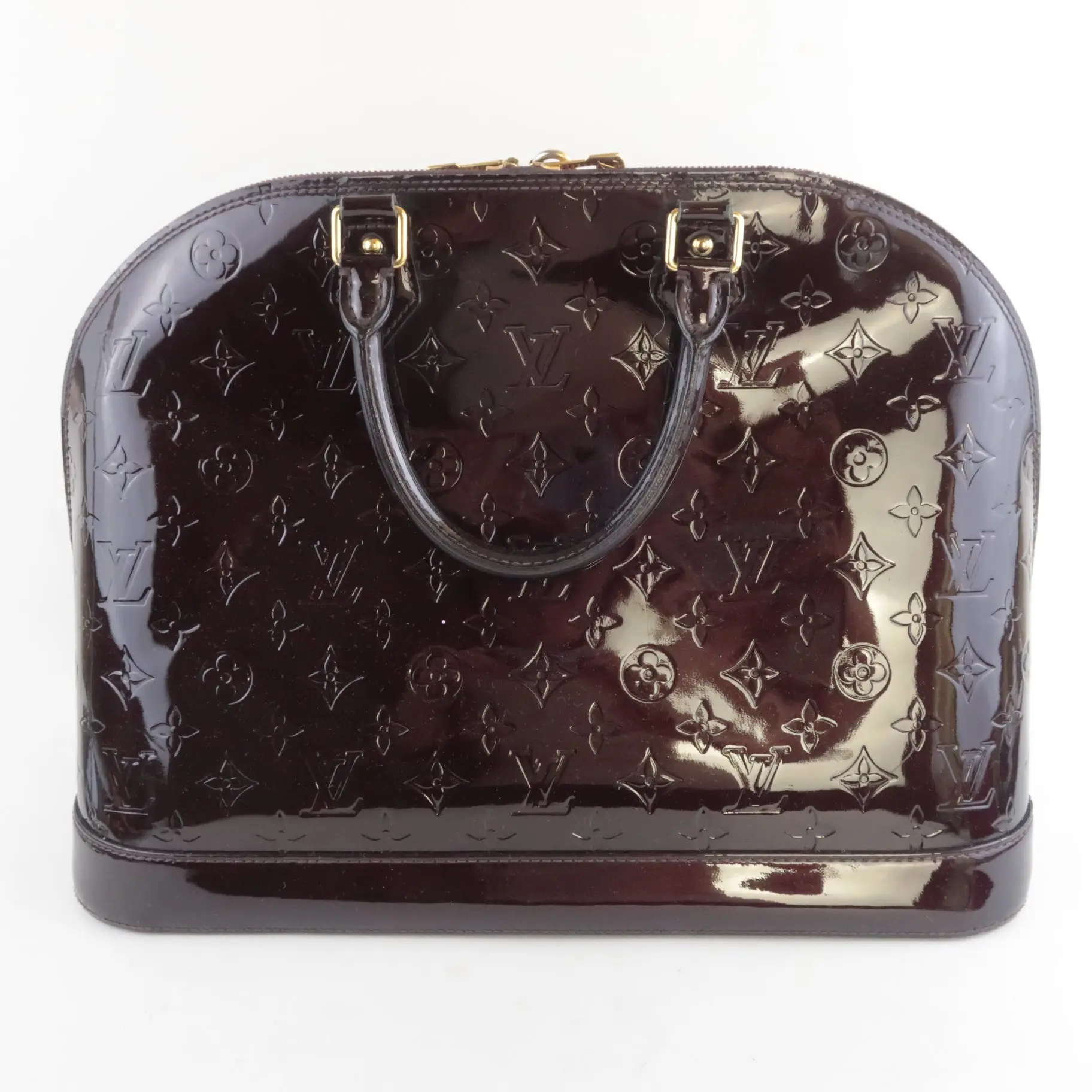 Louis Vuitton Monogram Vernis Alma MM Amarante Bag - Image 4