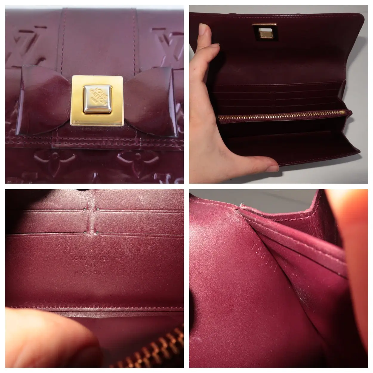 Louis Vuitton Monogram Vernis Sarah Noeud Wallet - Image 7