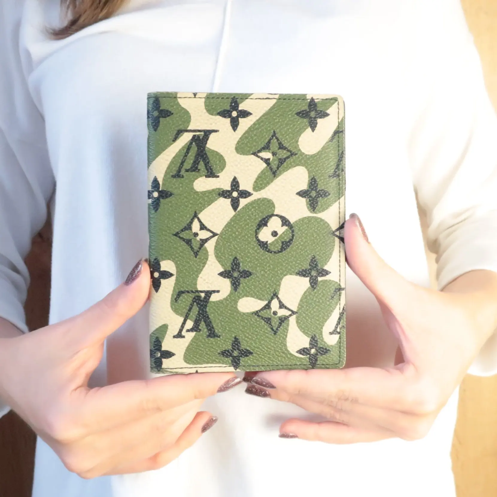 Louis Vuitton Monogramouflage Passport Cover (773)