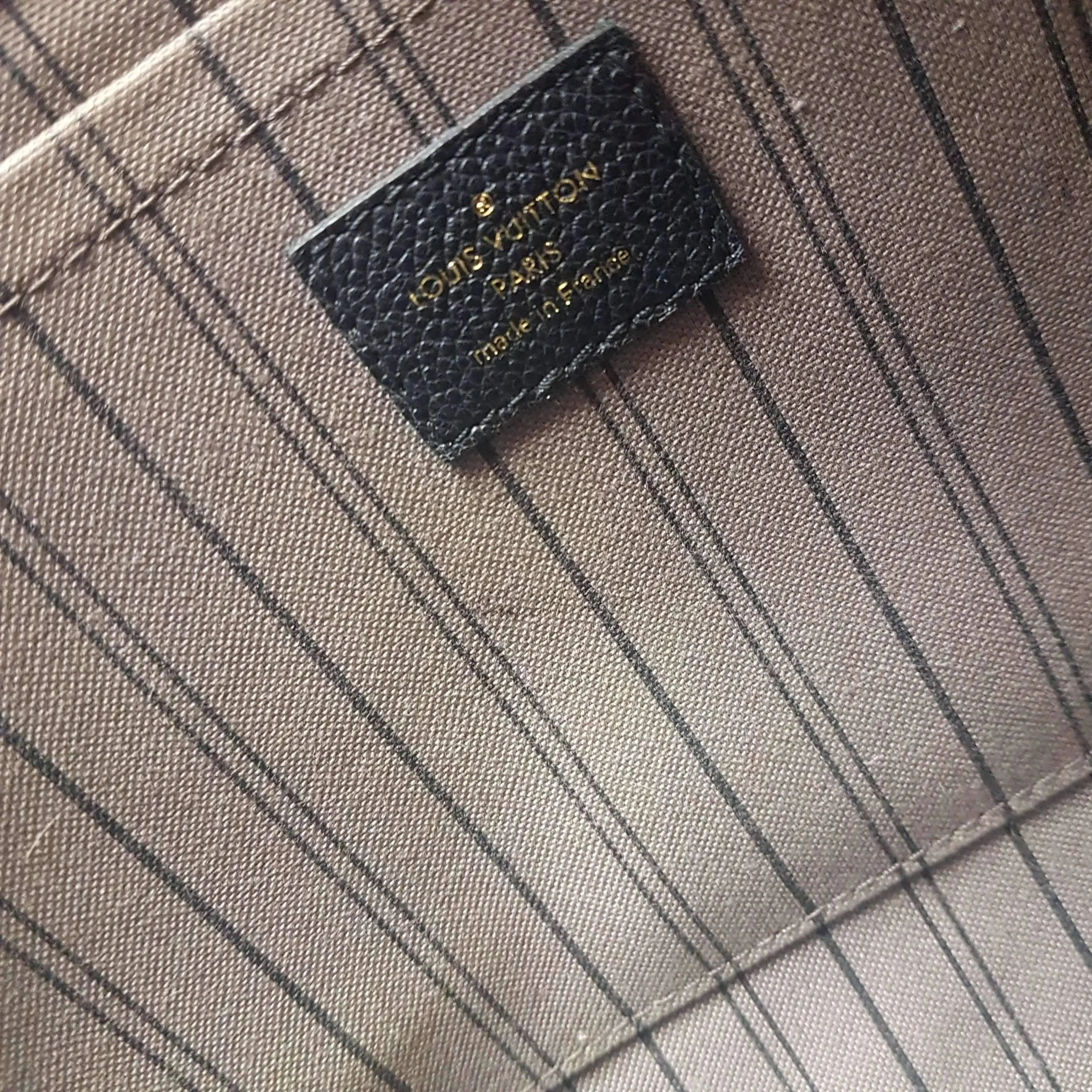 Louis Vuitton Montaigne GM Noir Empreinte Leather Bag - Image 29