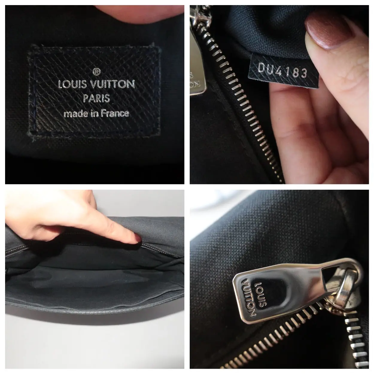 Louis Vuitton Navy Blue Taiga Roman PM Messenger Crossbody Bag (552) - Image 10