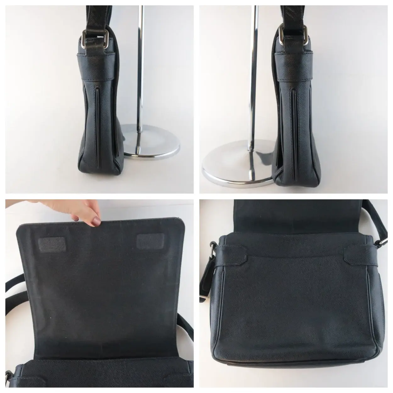 Louis Vuitton Navy Blue Taiga Roman PM Messenger Crossbody Bag (552) - Image 12