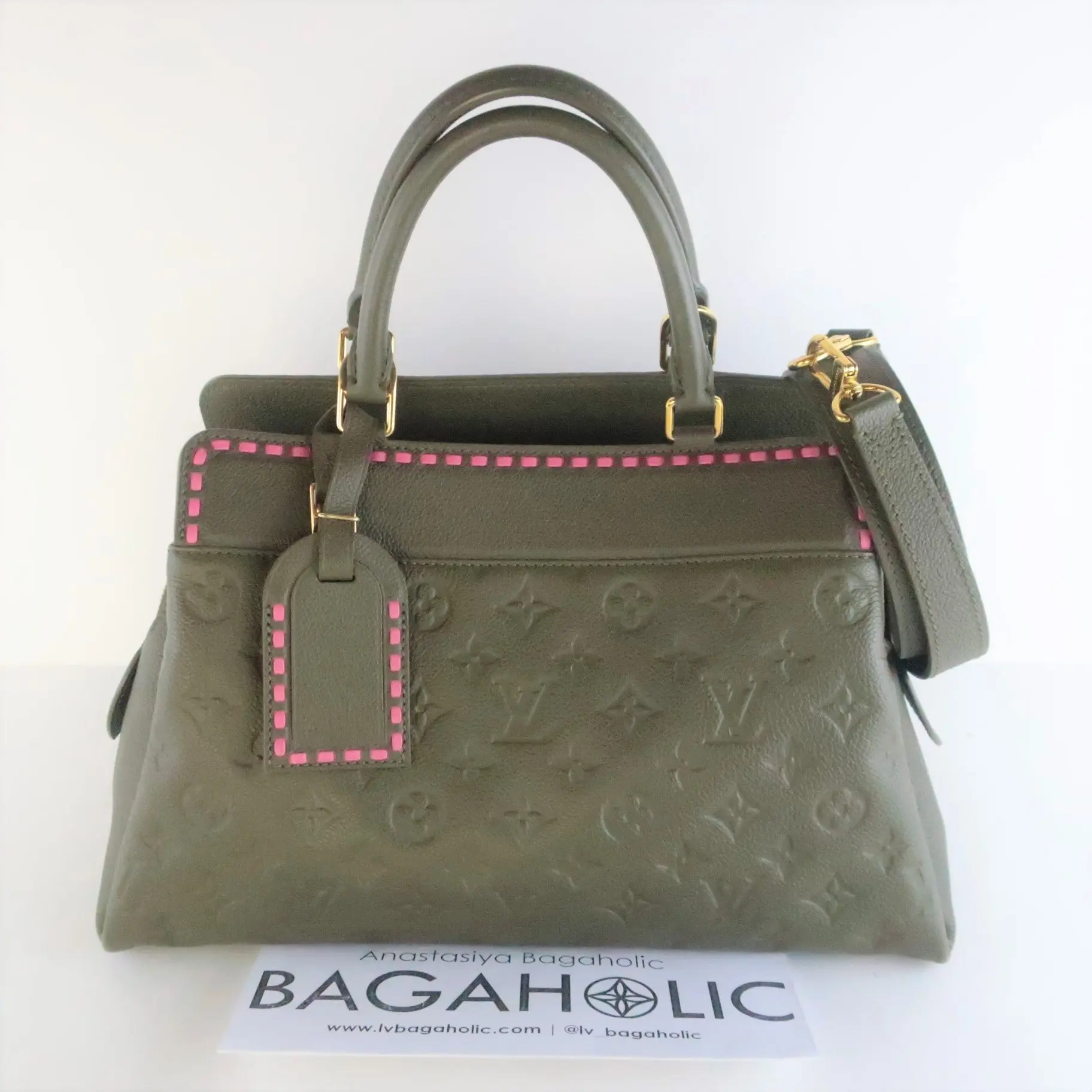 Louis Vuitton Green Empreinte Vosges MM bag - Image 3