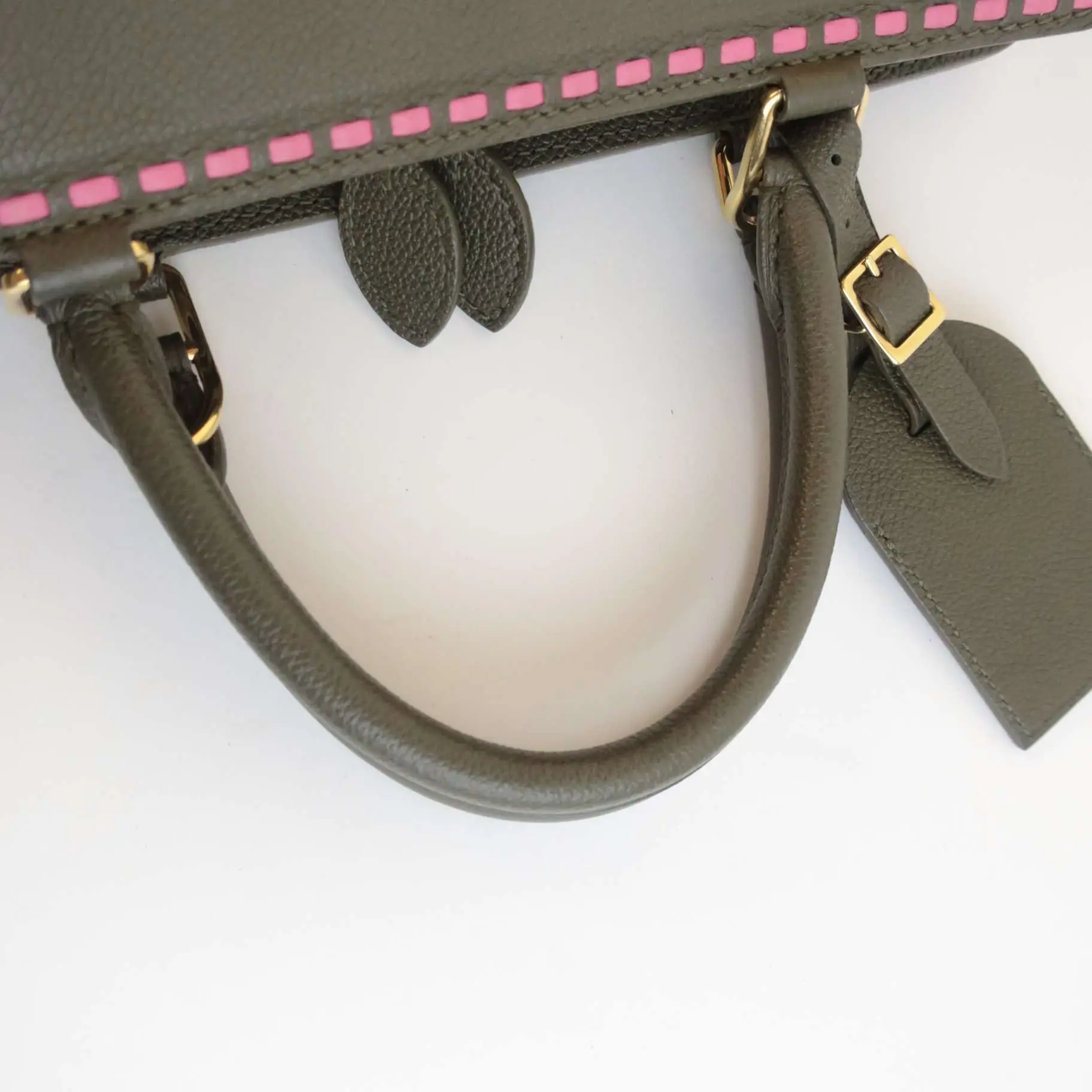 Louis Vuitton Olive Green Empreinte Vosges MM bag - Image 9