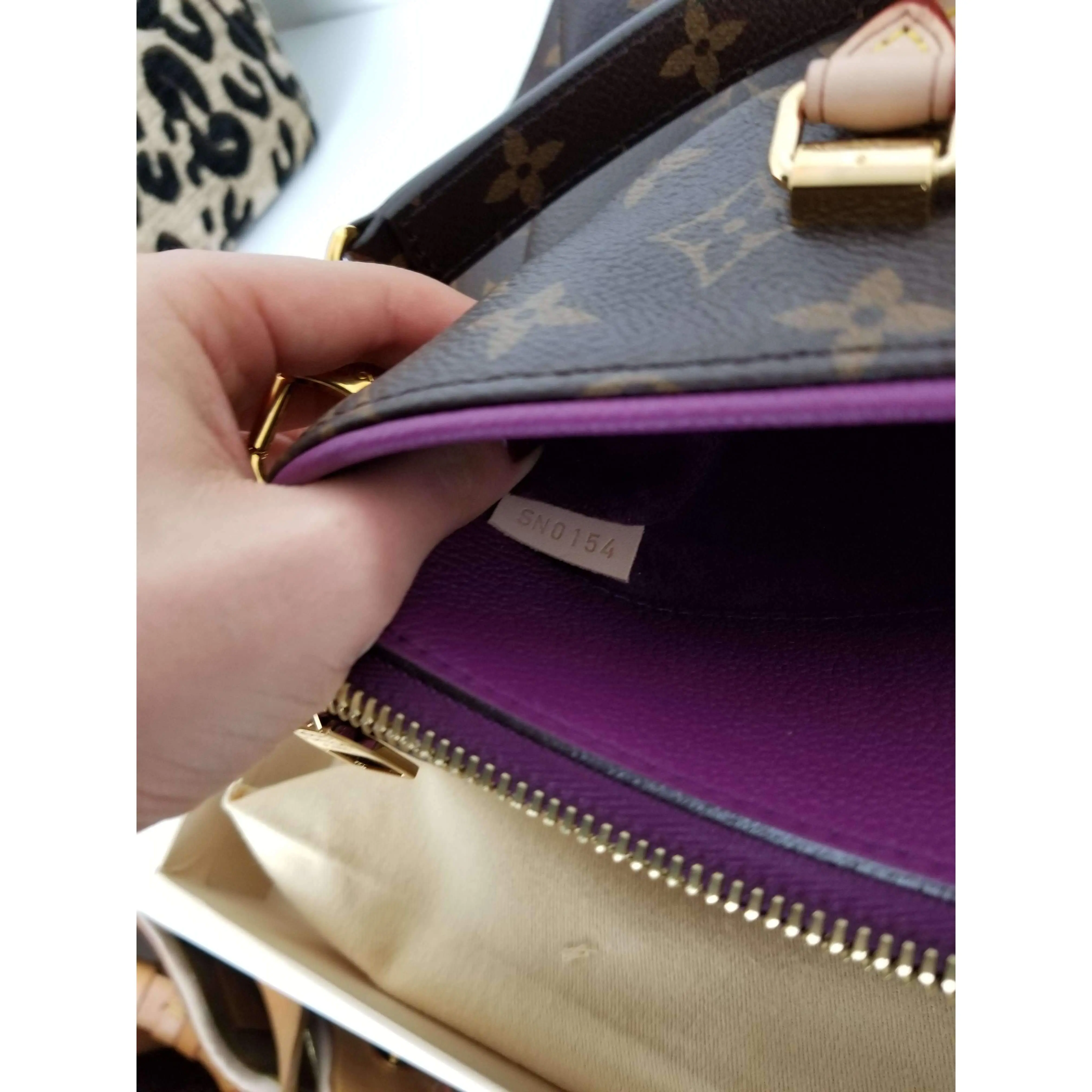 Louis Vuitton Pallas Amethyste Monogram Bag NEW - Image 21