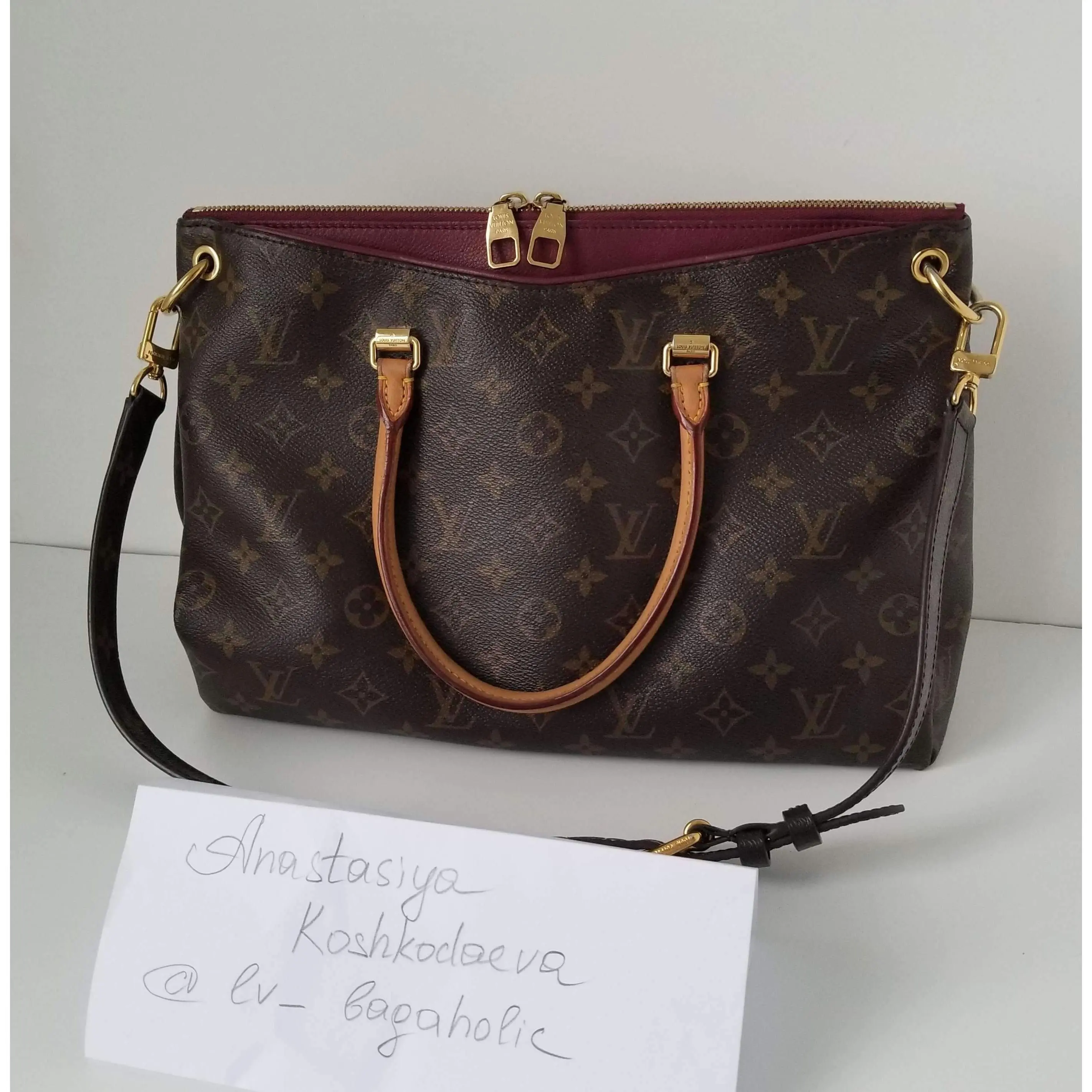 Louis Vuitton Pallas Aurore Monogram Bag