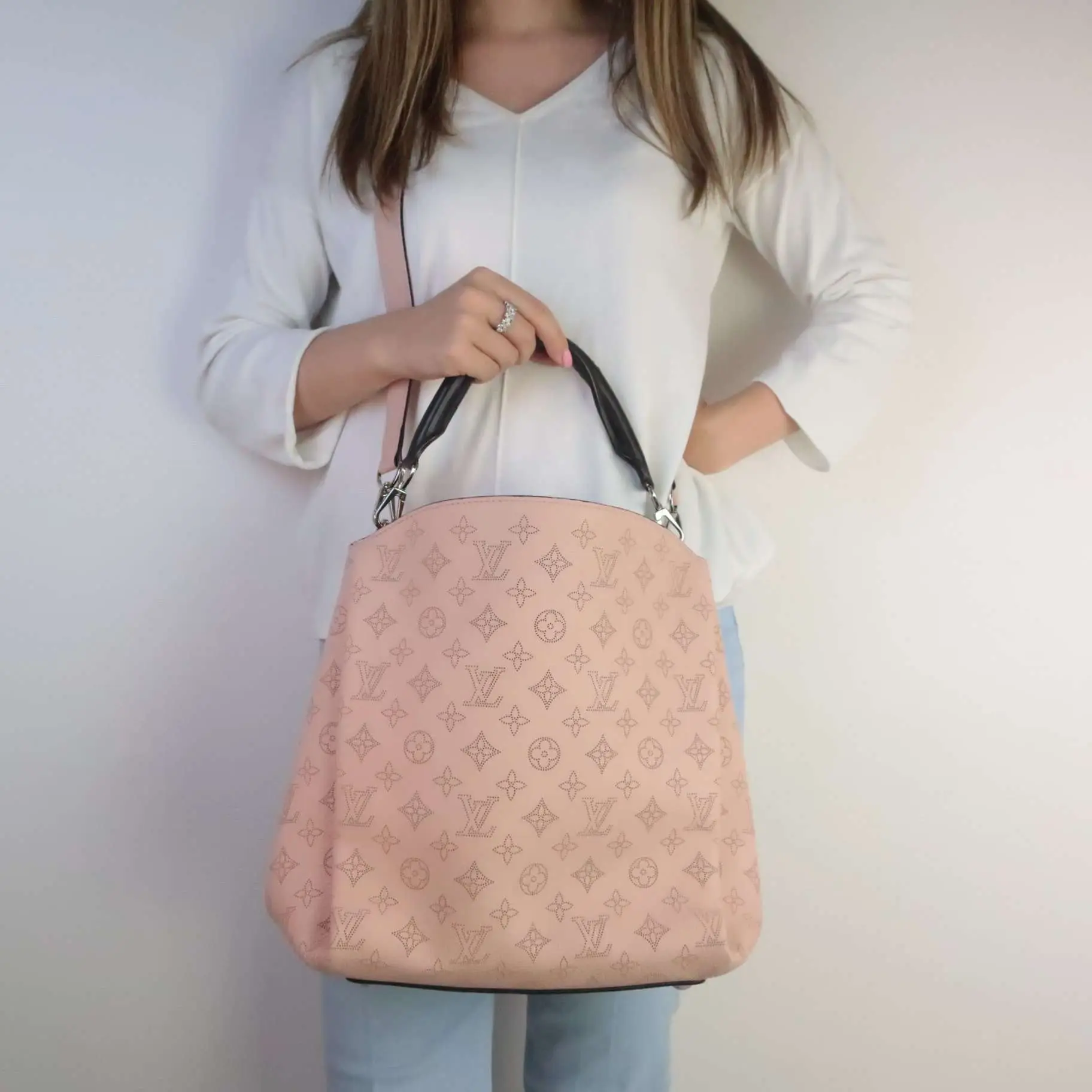 Louis Vuitton Pink Babylone PM Mahina bag - Image 2
