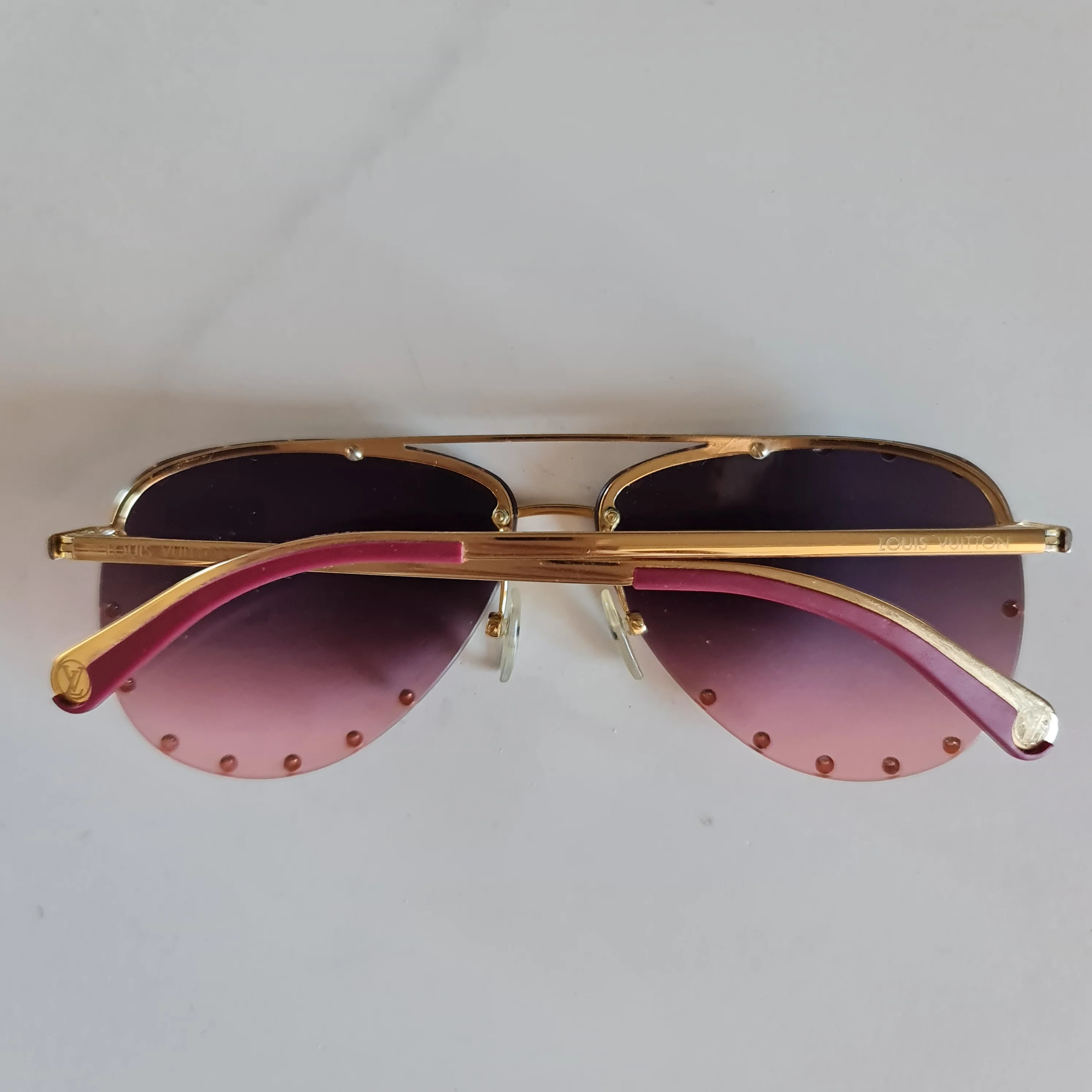 Louis Vuitton Pink The Party Sunglasses (799) - Image 10